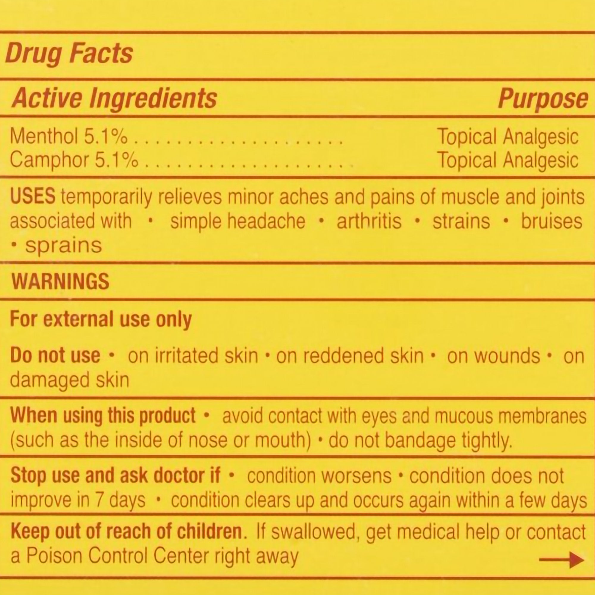 Topical Pain Relief Soltice® Quick Rub 5.1% - 5.1% Strength Menthol / Camphor Cream 3 oz. - image 3