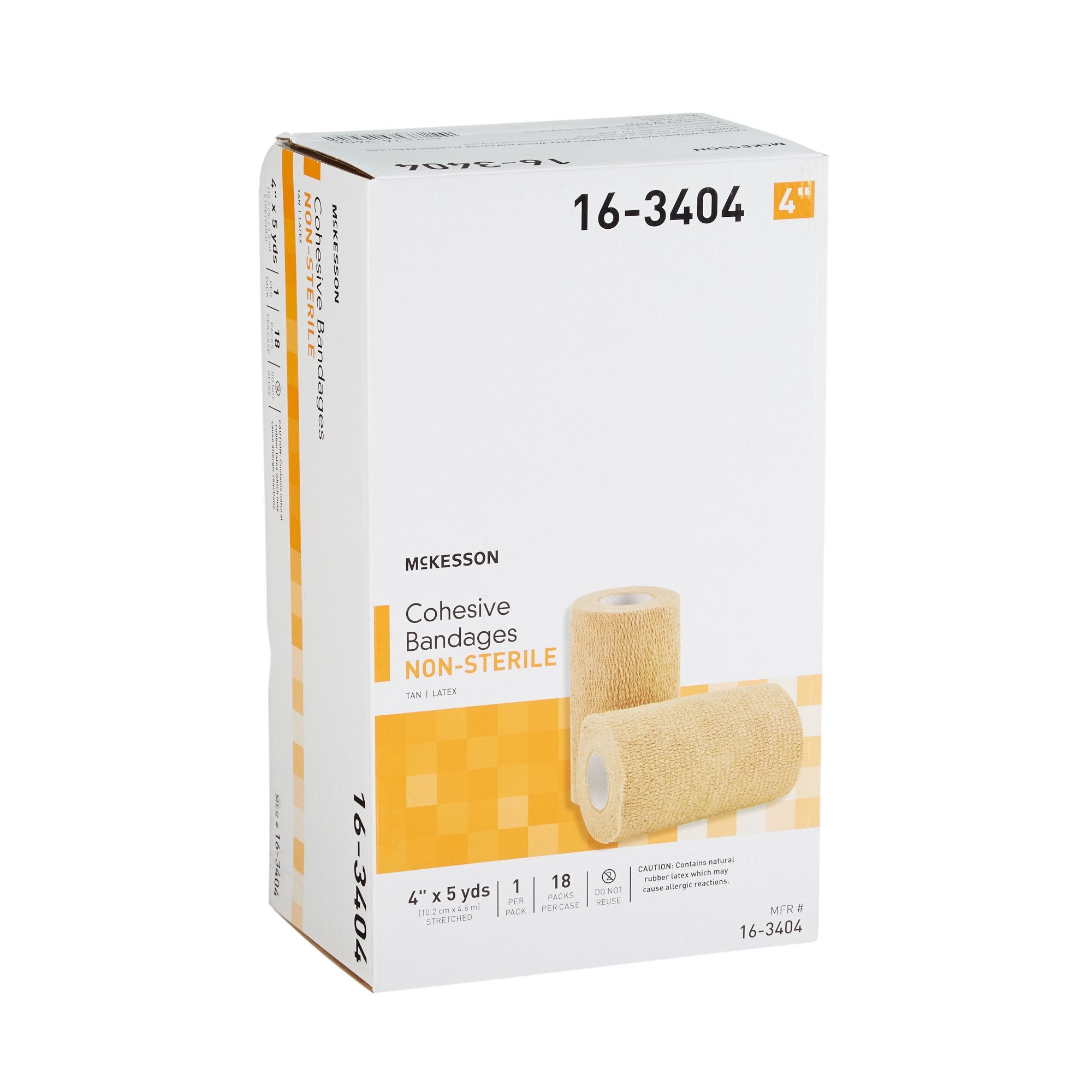 Cohesive Bandage McKesson 4 Inch X 5 Yard Self-adherent Closure Tan NonSterile Standard Compression - image 7