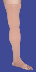 Compression Stocking Jobst® Relief Thigh High Large Beige Closed Toe