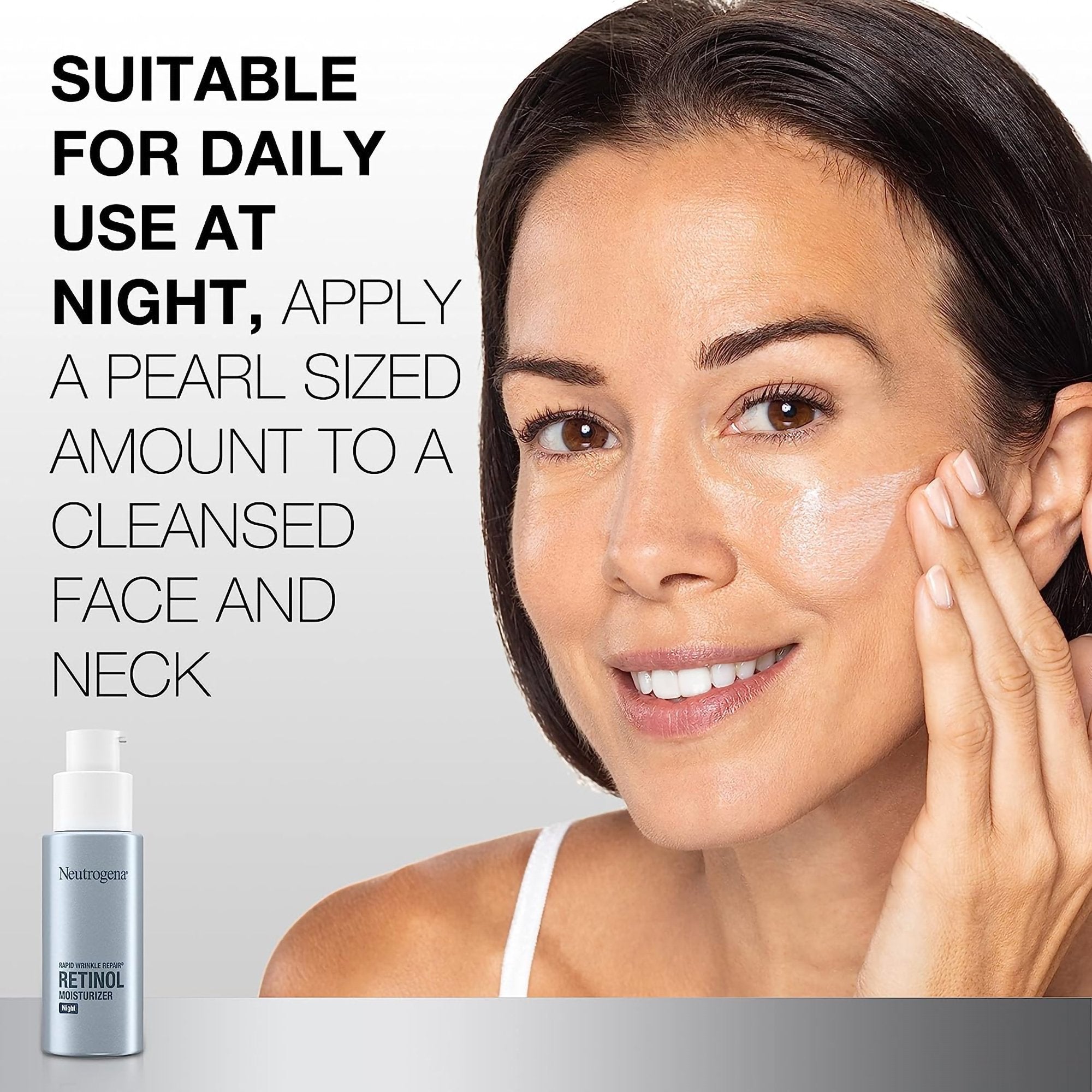 Facial Moisturizer Neutrogena® Rapid Wrinkle Repair® Night 1 oz. Pump Bottle Unscented Lotion - image 9