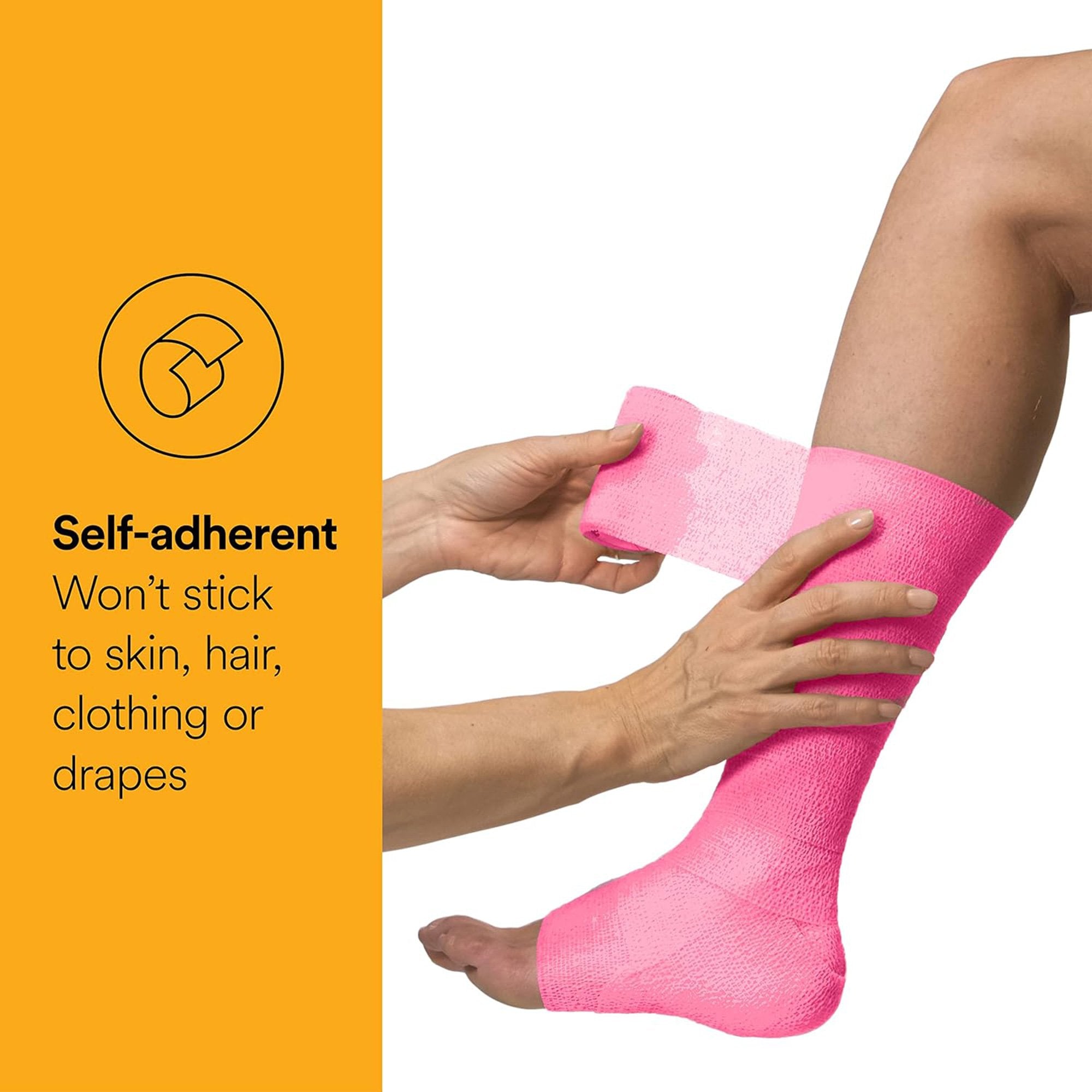 Cohesive Bandage 3M™ Coban™ LF 2 Inch X 5 Yard Self-adherent Closure Pink NonSterile Standard Compression - image 2