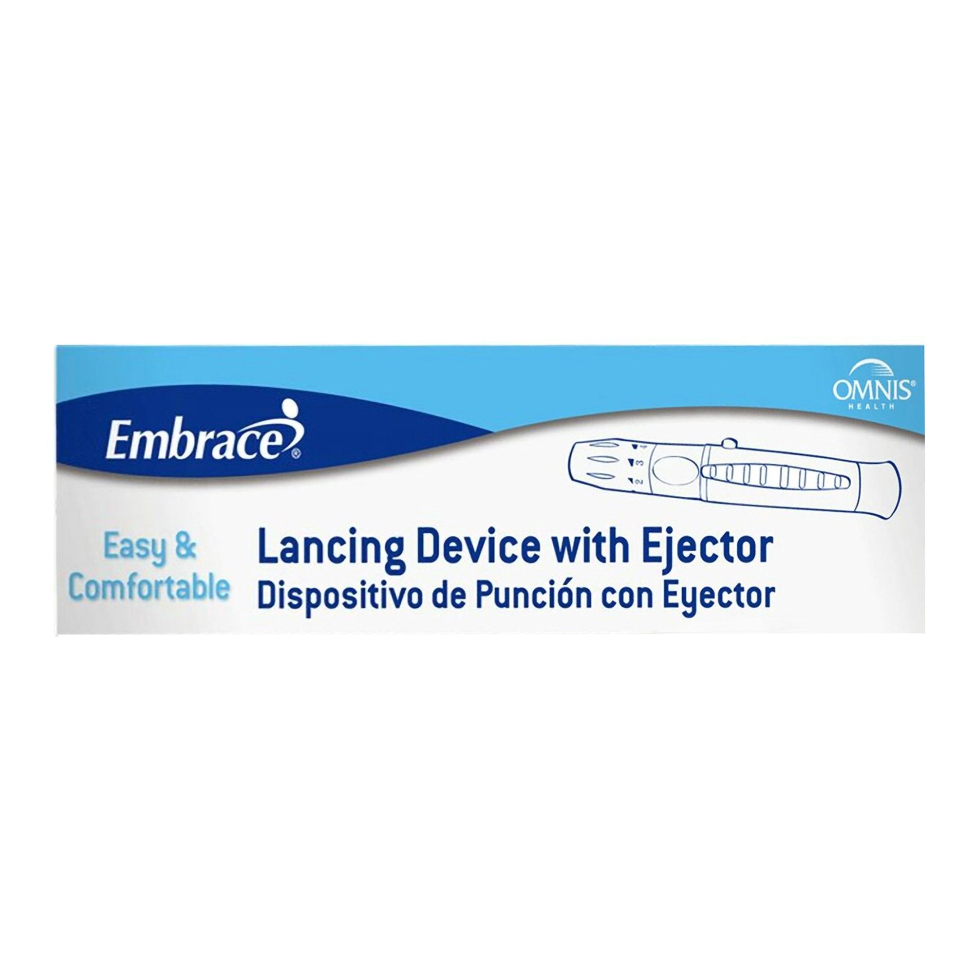 Lancing Device Embrace® Self Destructive Mechanism Push Button Activation Finger - image 2