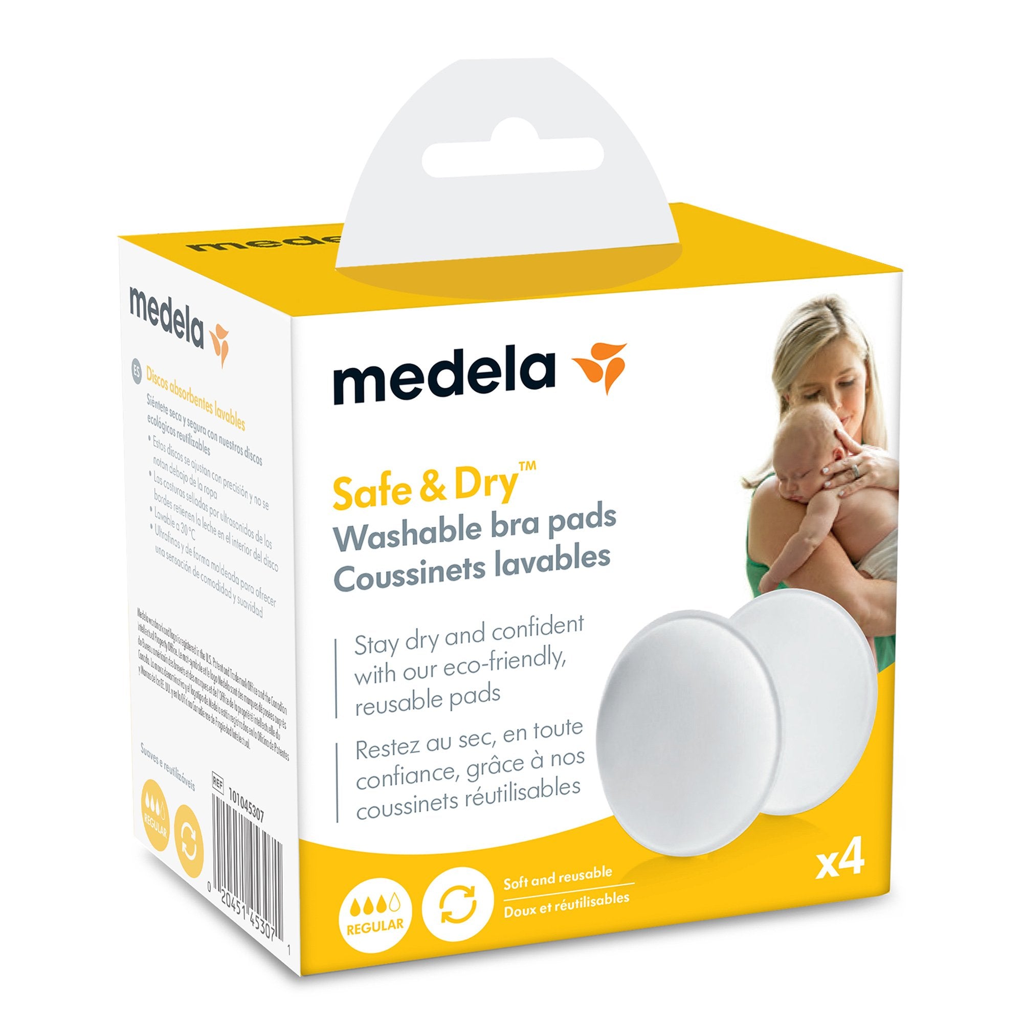Nursing Pad Medela® Safe & Dry™ One Size Fits Most Microporous Fabric Reusable - image 2