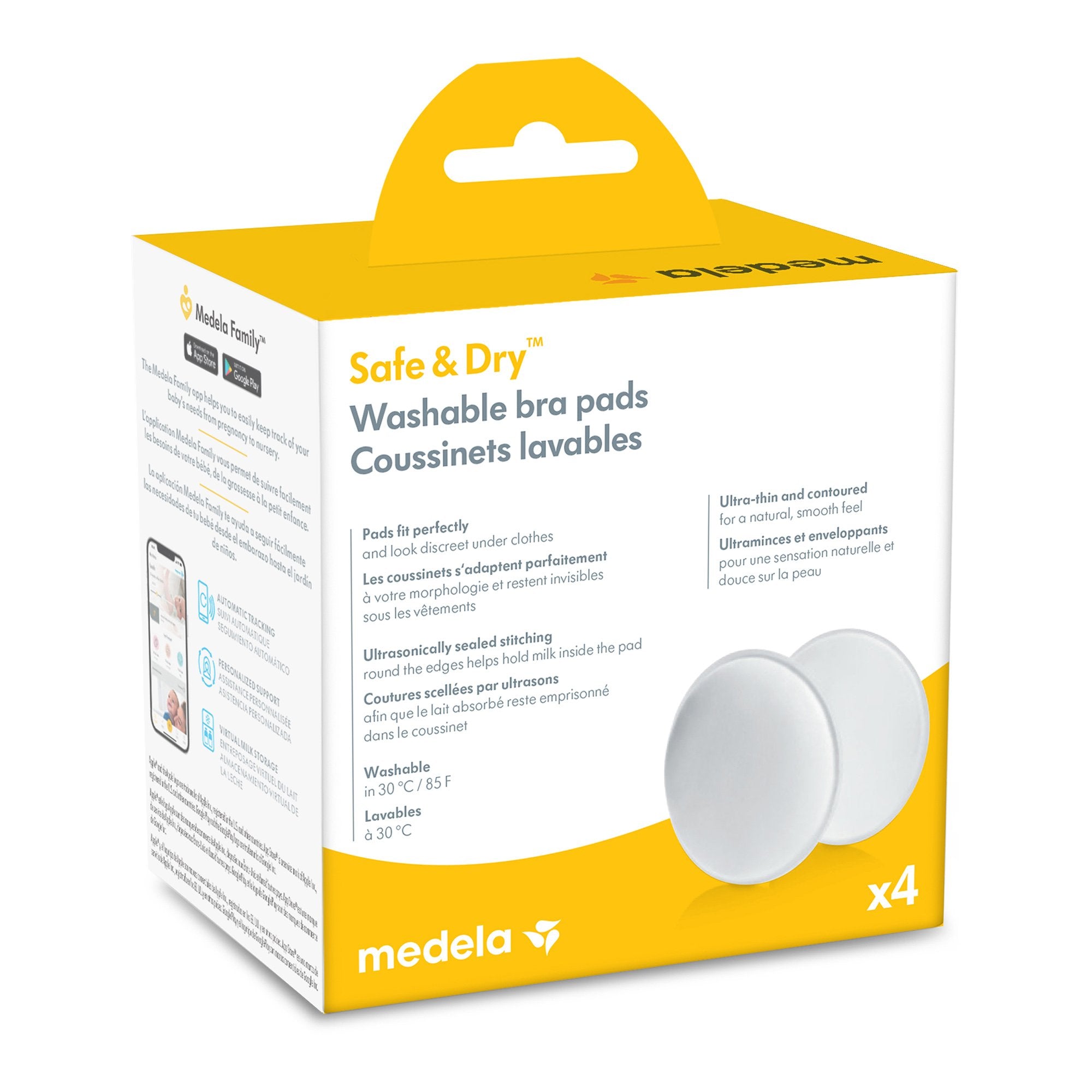 Nursing Pad Medela® Safe & Dry™ One Size Fits Most Microporous Fabric Reusable - image 3
