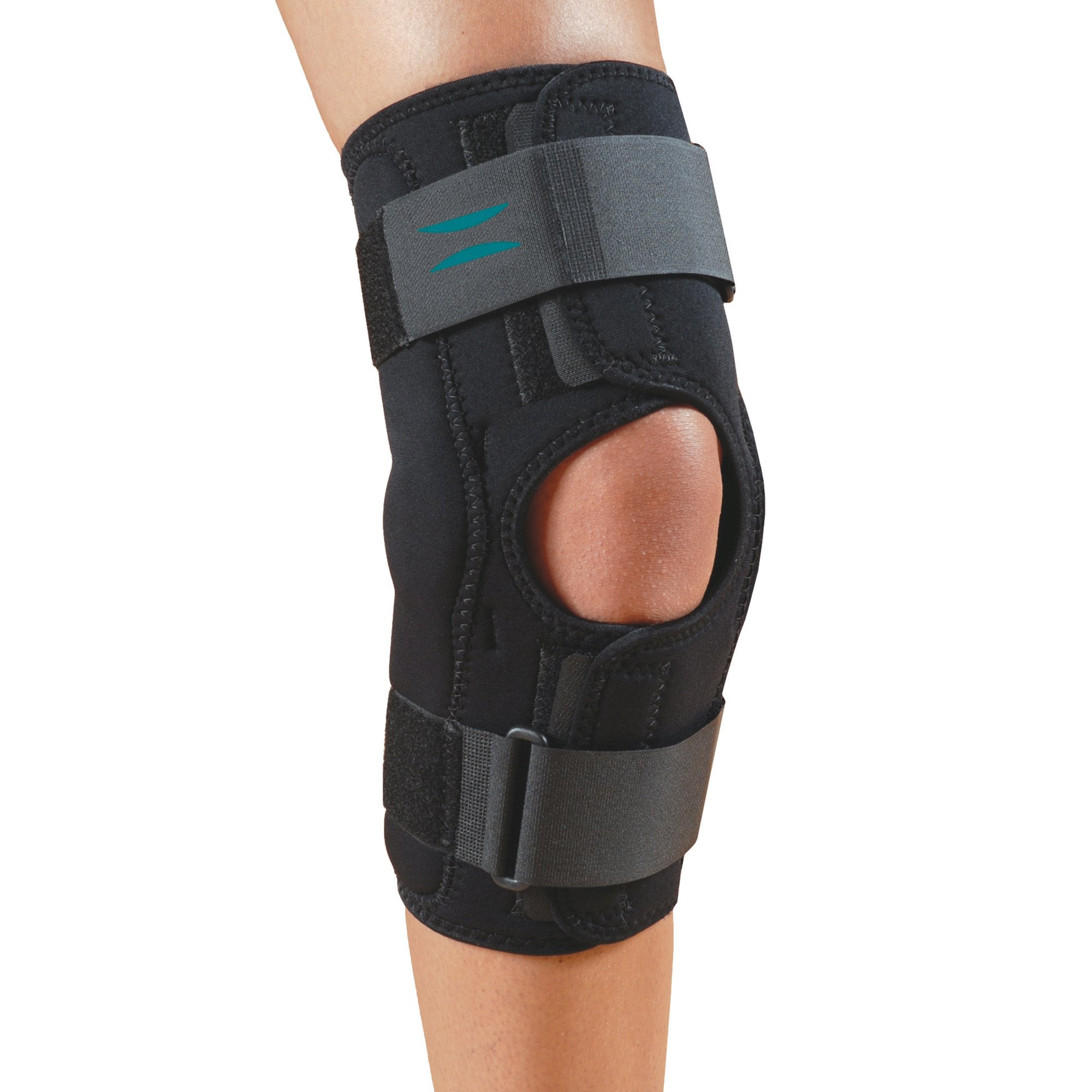 Knee Brace Knapp™ Large D-Ring / Hook and Loop Strap Closure 16 to 18 Inch Knee Circumference 12 Inch Length Left or Right Knee