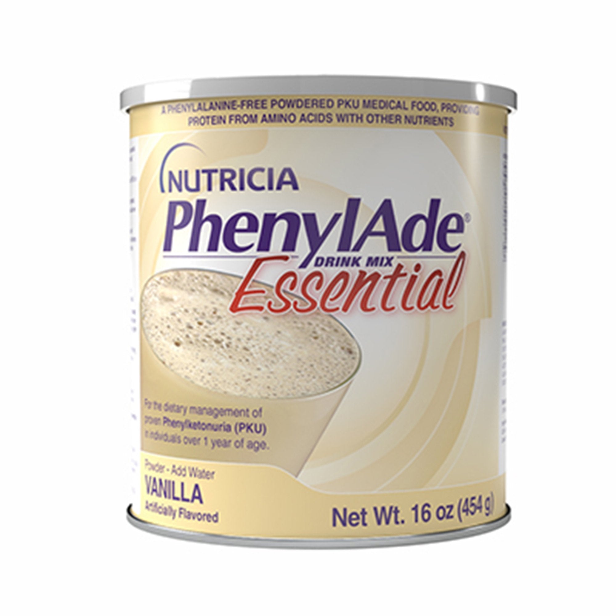 Oral Supplement PhenylAde® Vanilla Flavor Powder 16 oz. / 454 Gram Canister