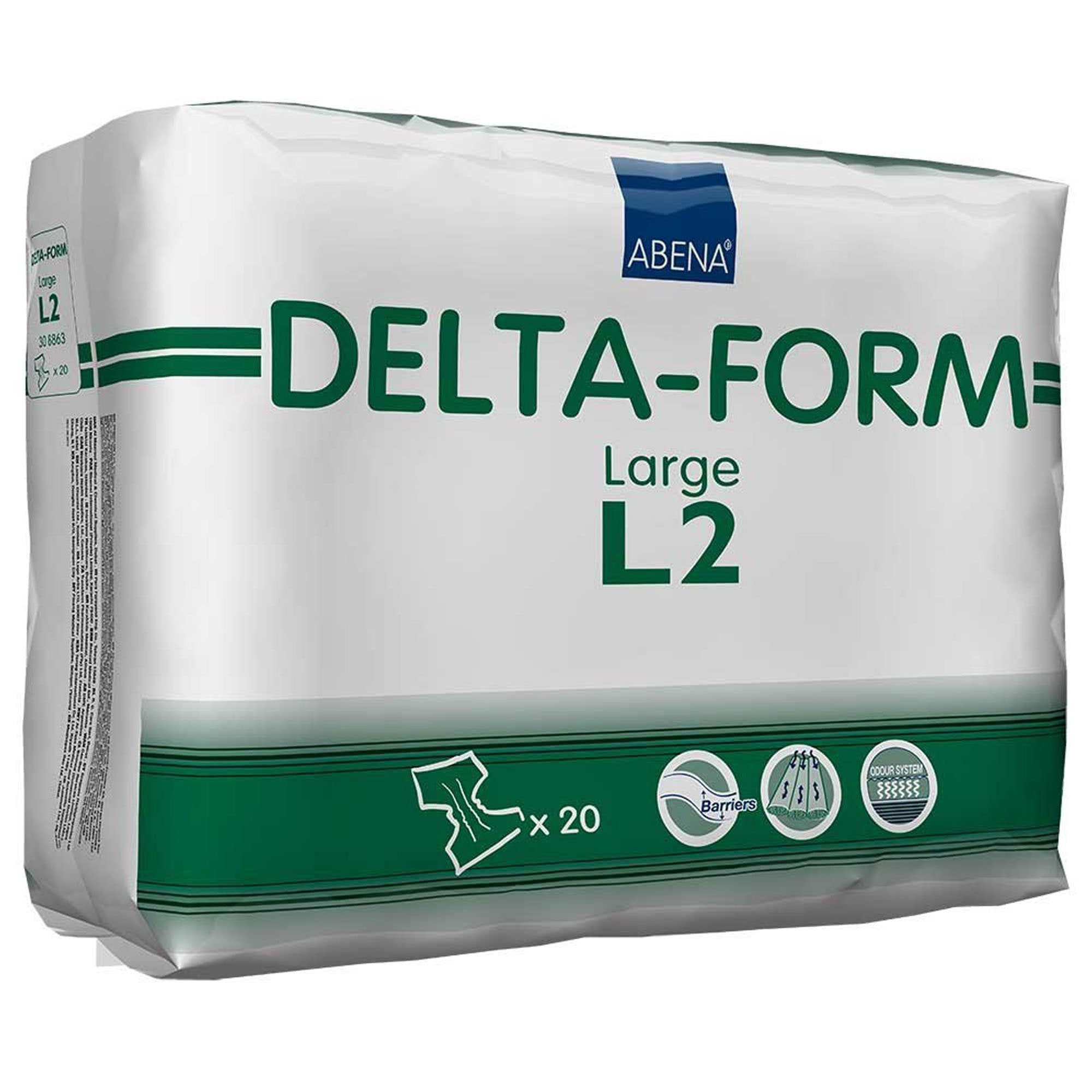 Incontinence Brief Abena® Delta-Form Adult Large Unisex Disposable Heavy Absorbency - image 3