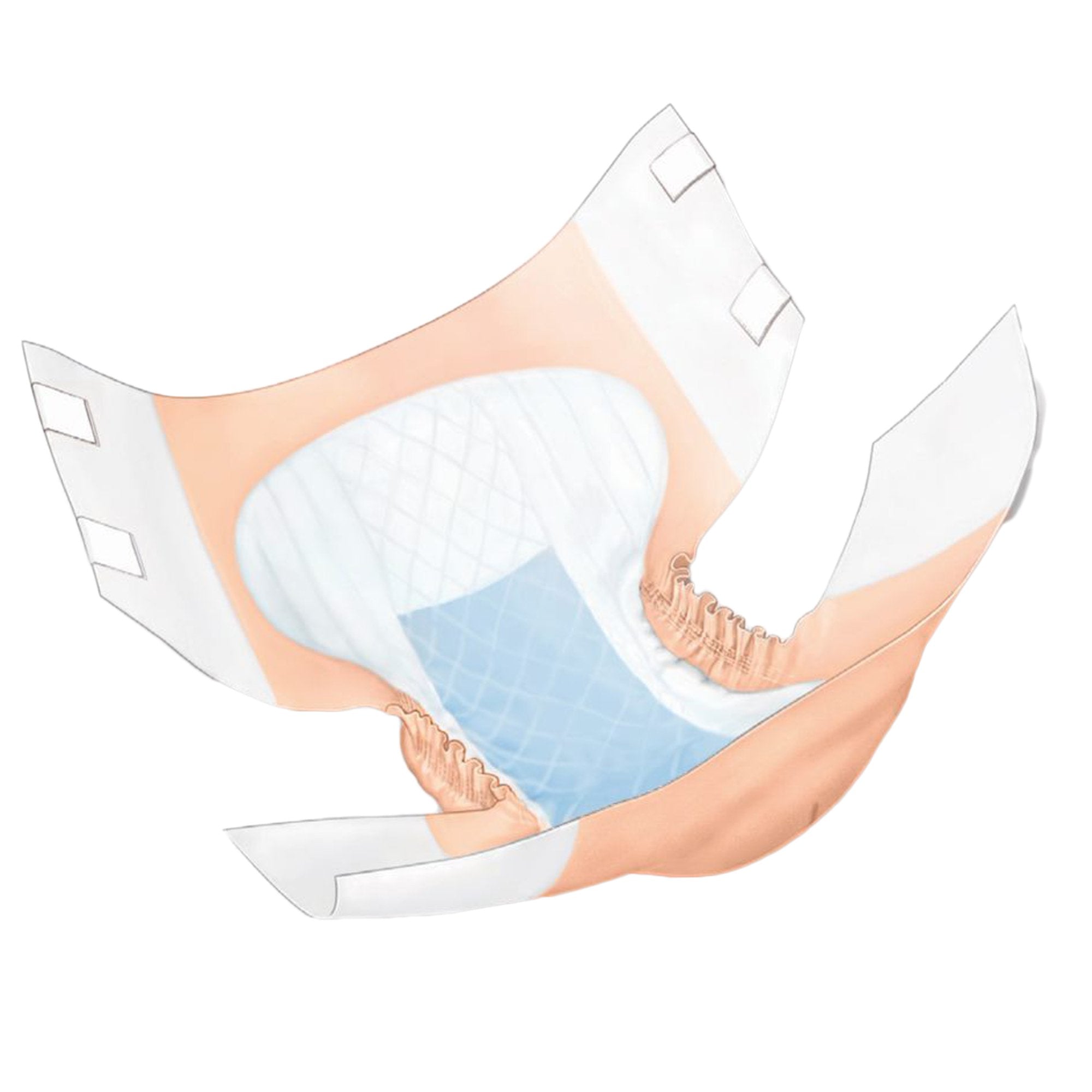 Incontinence Brief Wings™ Quilted Plus with BreatheEasy™ Technology Adult Small Unisex Disposable Heavy Absorbency - image 2