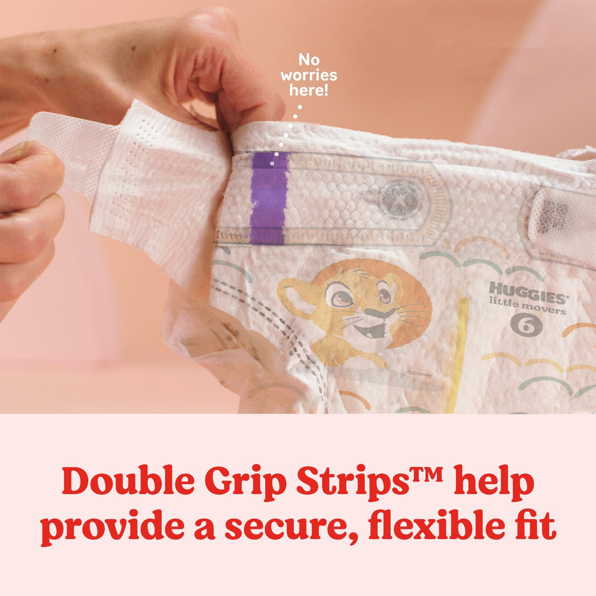 Unisex Baby Diaper Huggies® Little Movers Size 7 Disposable Moderate Absorbency - image 8