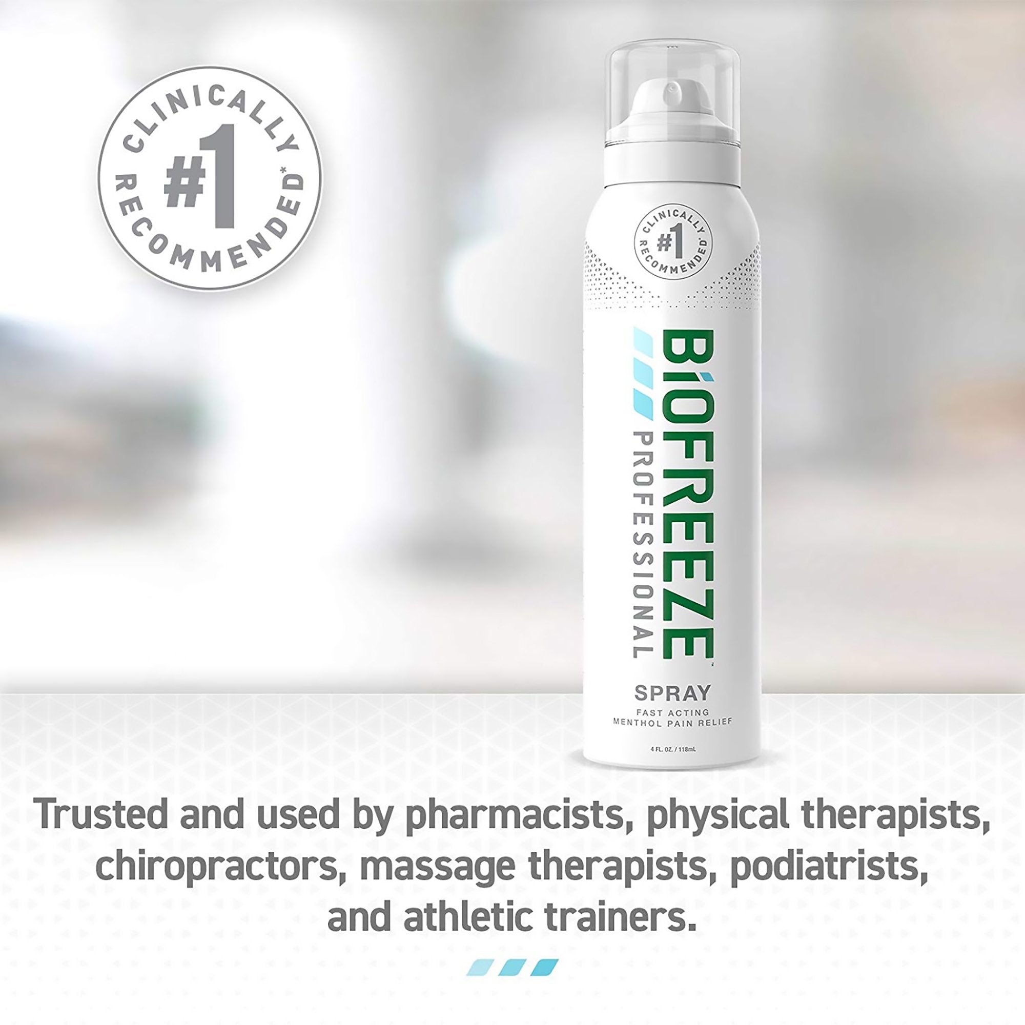 Topical Pain Relief Biofreeze® Professional 360° 10.5% Strength Menthol Spray 4 oz. - image 4