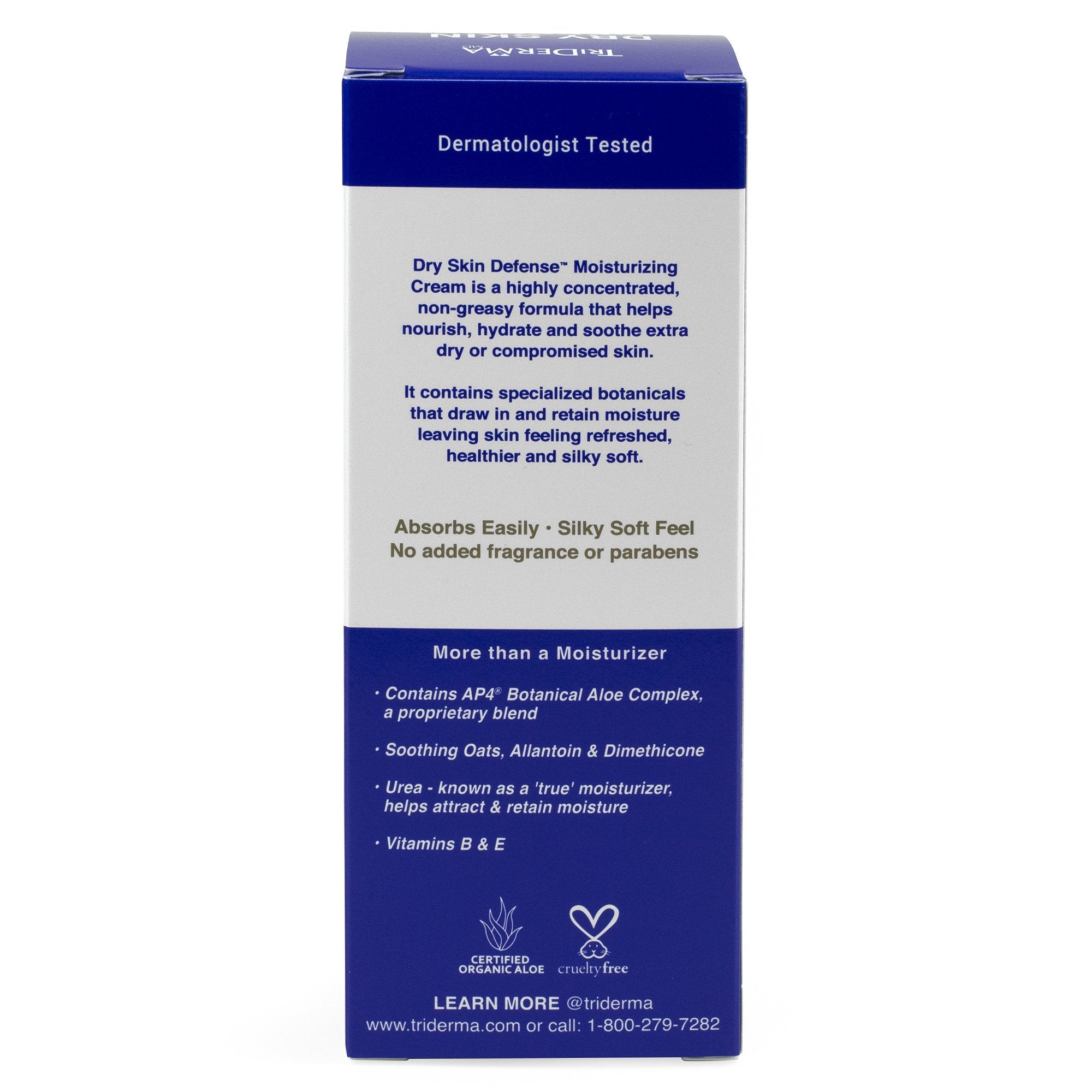 Hand and Body Moisturizer TriDerma® MD Diabetic Dry Skin Defense™ 4.2 oz. Tube Unscented Cream - image 3