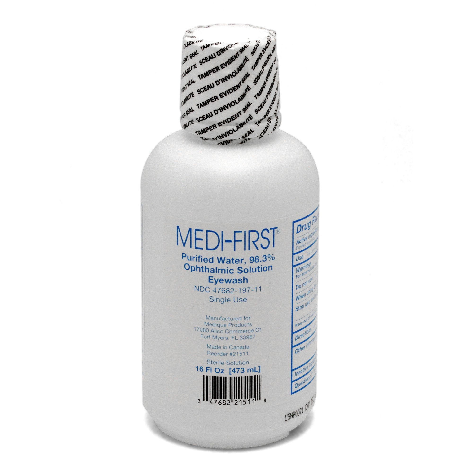 Medi-First® Ophthalmic Solution Eyewash, 16-ounce Bottle