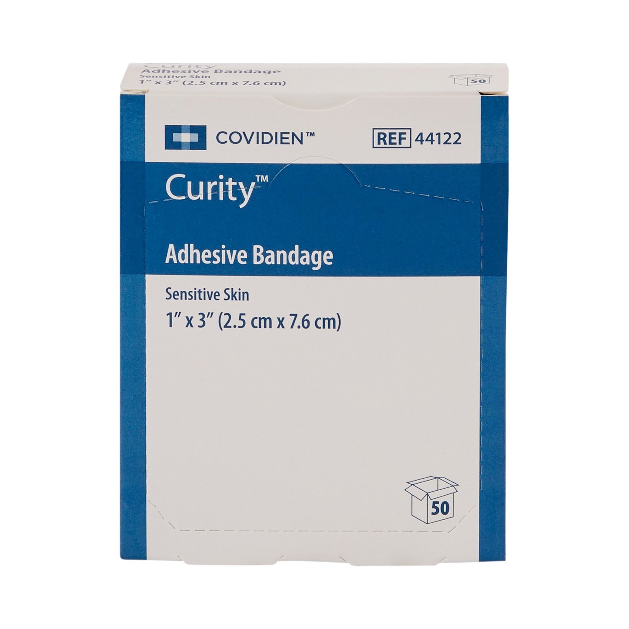 Adhesive Strip Curity™ Sensitive Skin Plastic Tan 1 X 3 Inch Sterile - image 2