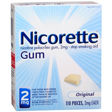 Stop Smoking Aid Nicorette® 2 mg Strength Gum
