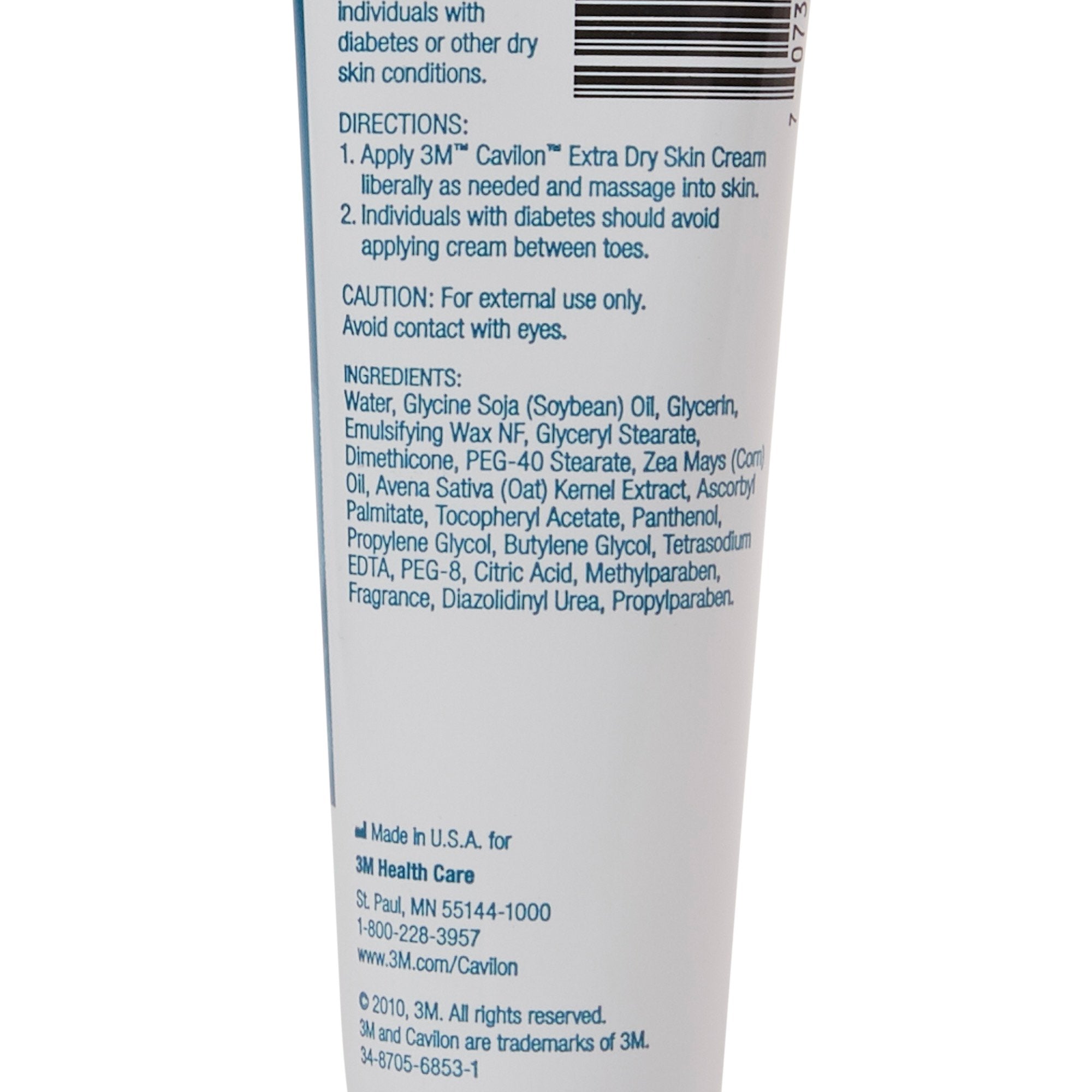 Hand and Body Moisturizer 3M™ Cavilon™ Extra Dry Skin 4 oz. Tube Scented Cream - image 3