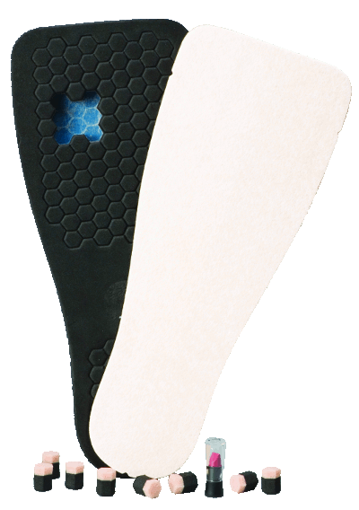 Insole Peg Assist™ Removable Peg EVA / Foam / Poron Cover Men 6 to 8 Blue