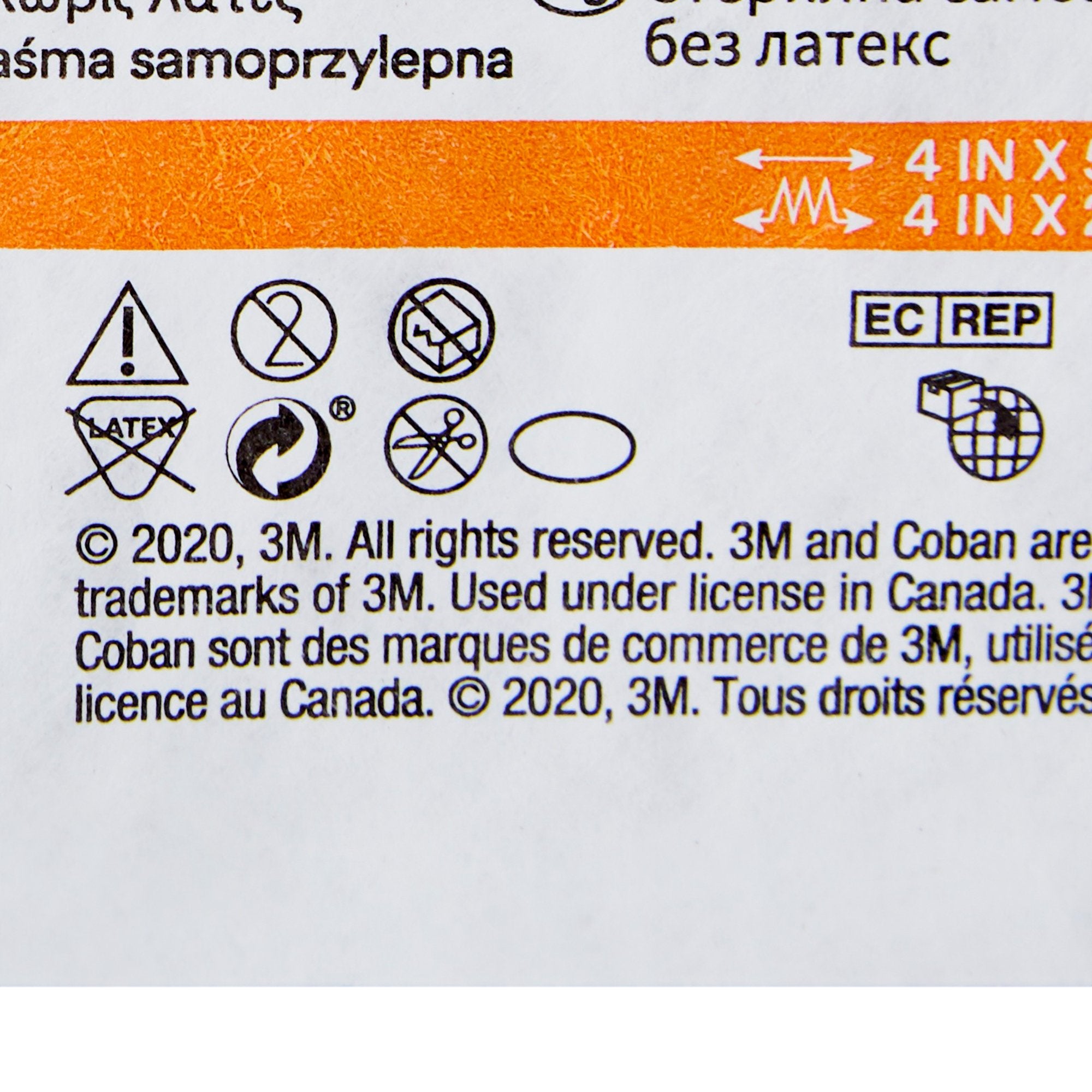 Cohesive Bandage 3M™ Coban™ LF 4 Inch X 5 Yard Self-Adherent Closure Tan Sterile Standard Compression - image 4