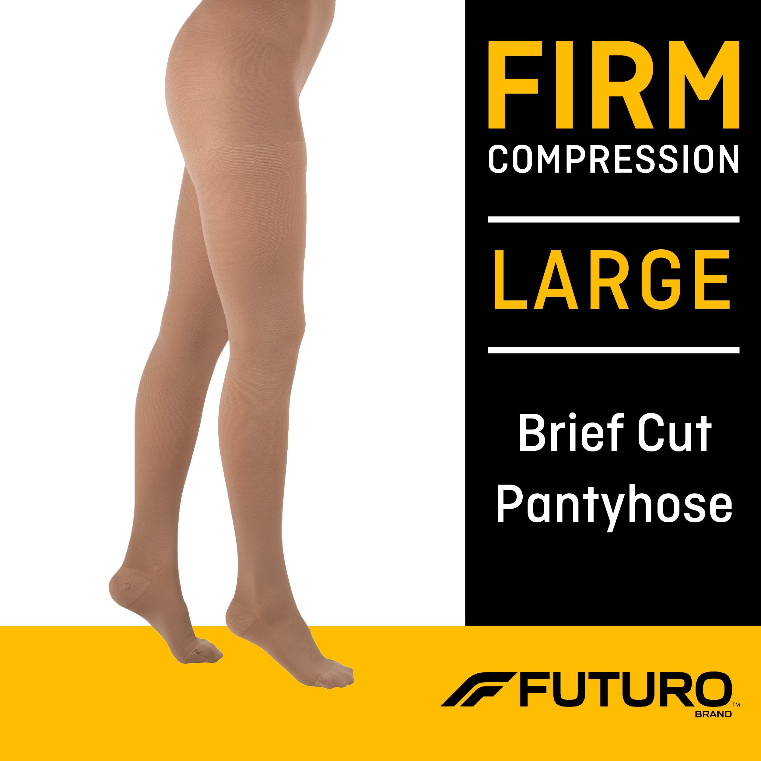 Compression Pantyhose 3M™ Futuro™ Waist High Large Nude Closed Toe - image 2