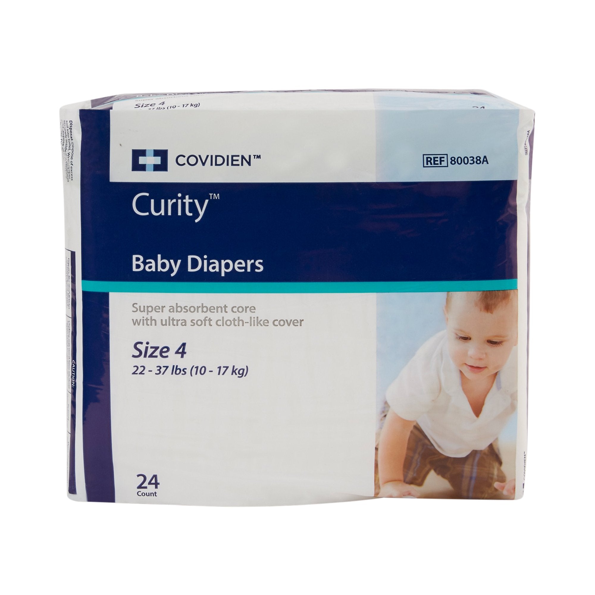 Unisex Baby Diaper Cardinal Health™ Wings™ Size 4 / Large Disposable Heavy Absorbency - image 4