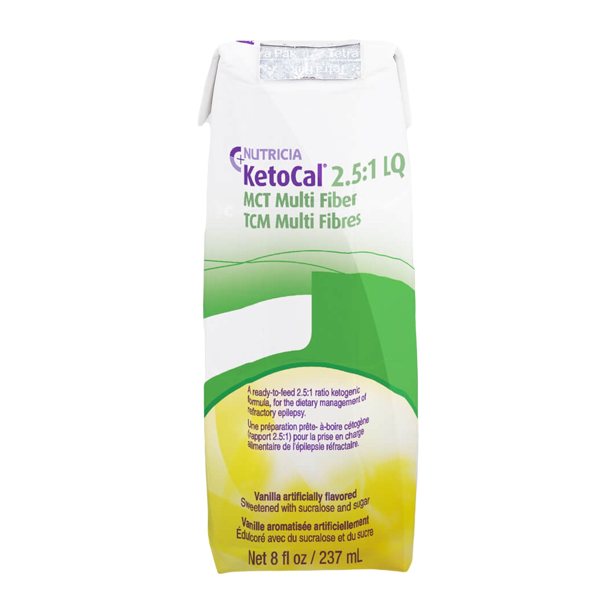 Oral Supplement KetoCal® 2.5:1 LQ Vanilla Flavor Liquid 8 oz. Carton