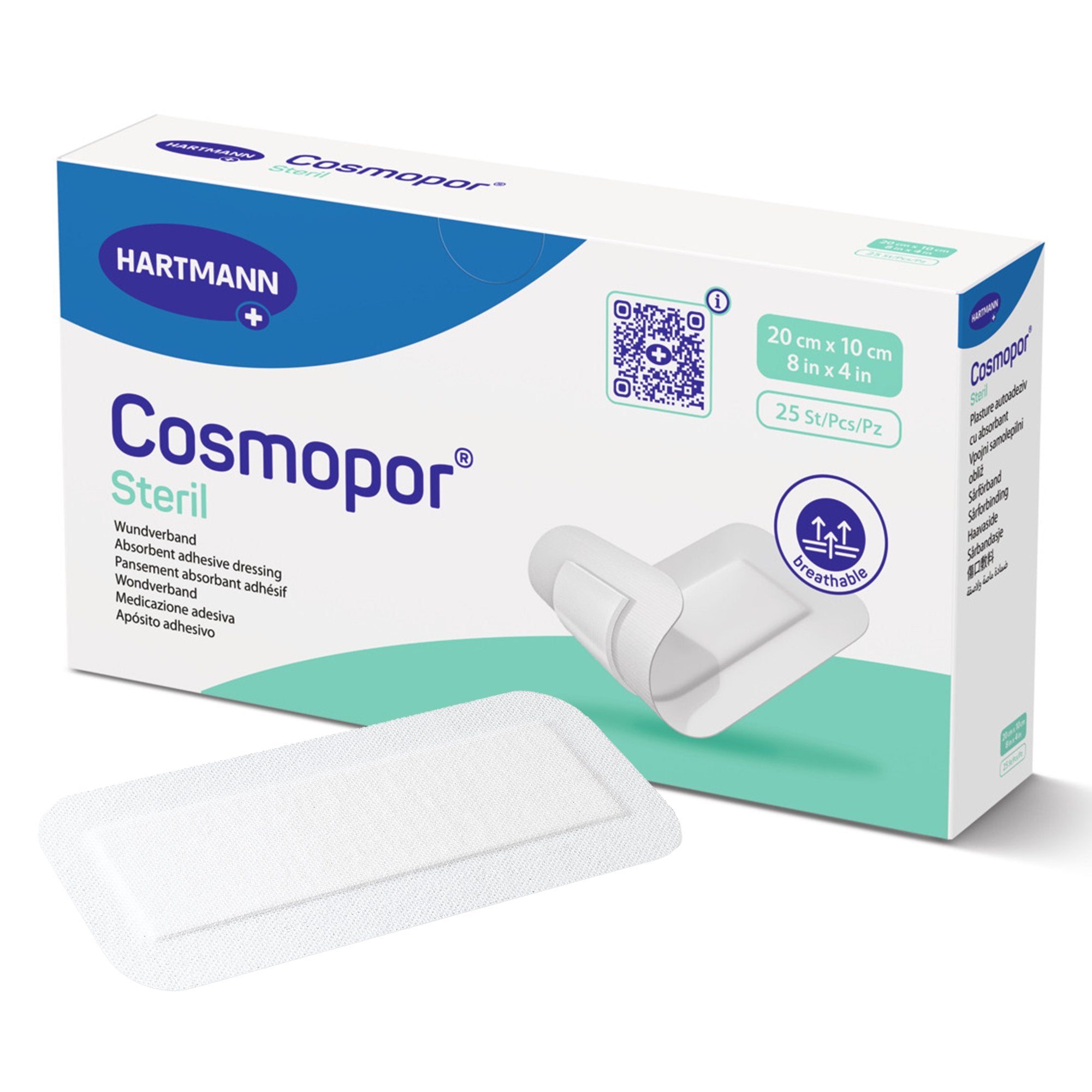 Cosmopor® Adhesive Dressing, 4 x 8 Inch