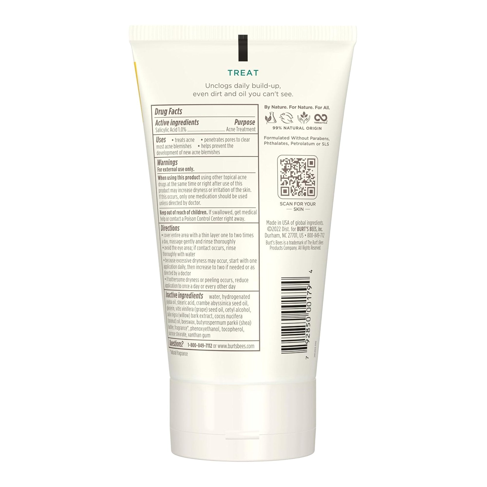 Acne Treatment Burt's Bees® Natural Acne Solutions 4 oz. Scrub - image 2