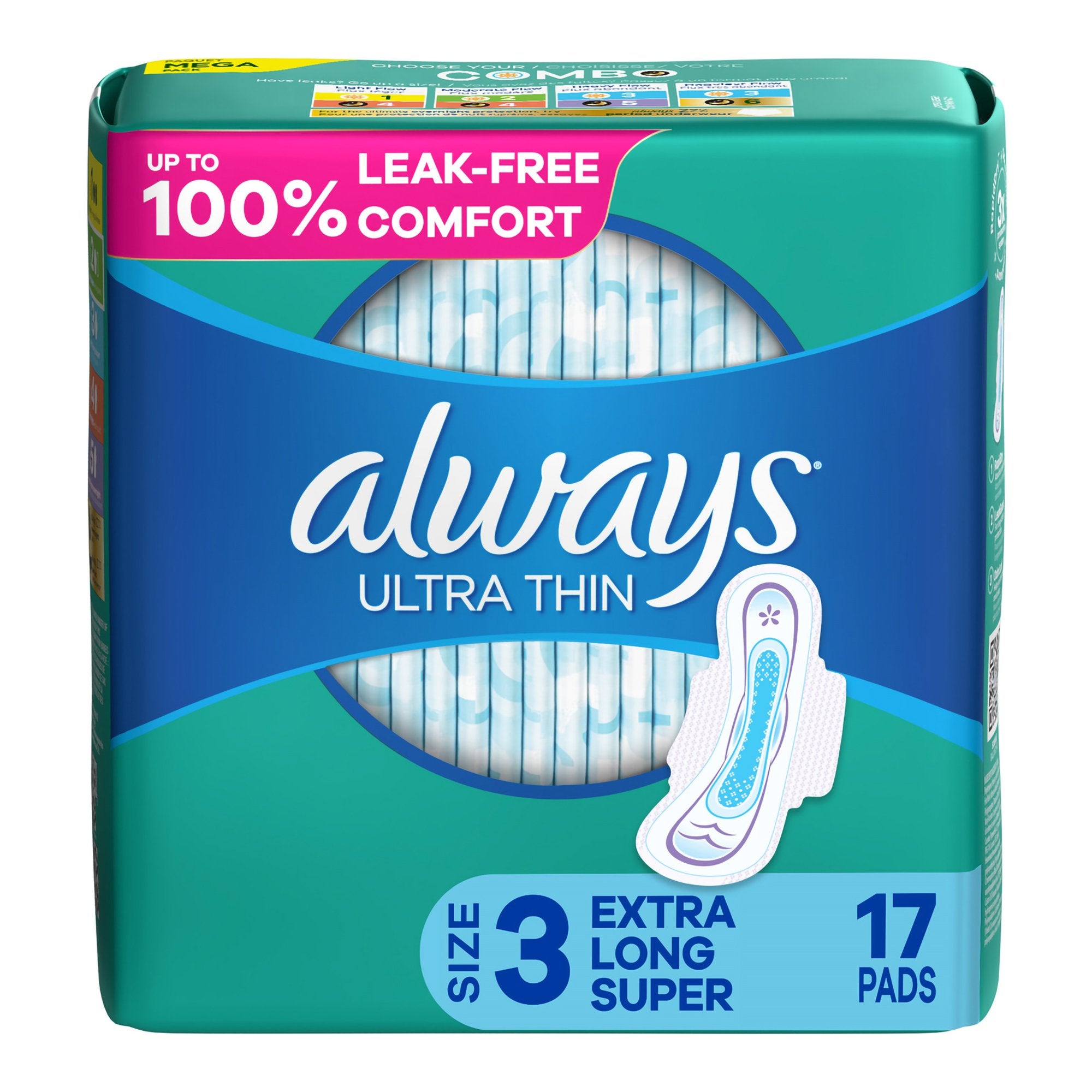 Feminine Pad Always® Ultra Thin With Wings Super Absorbency