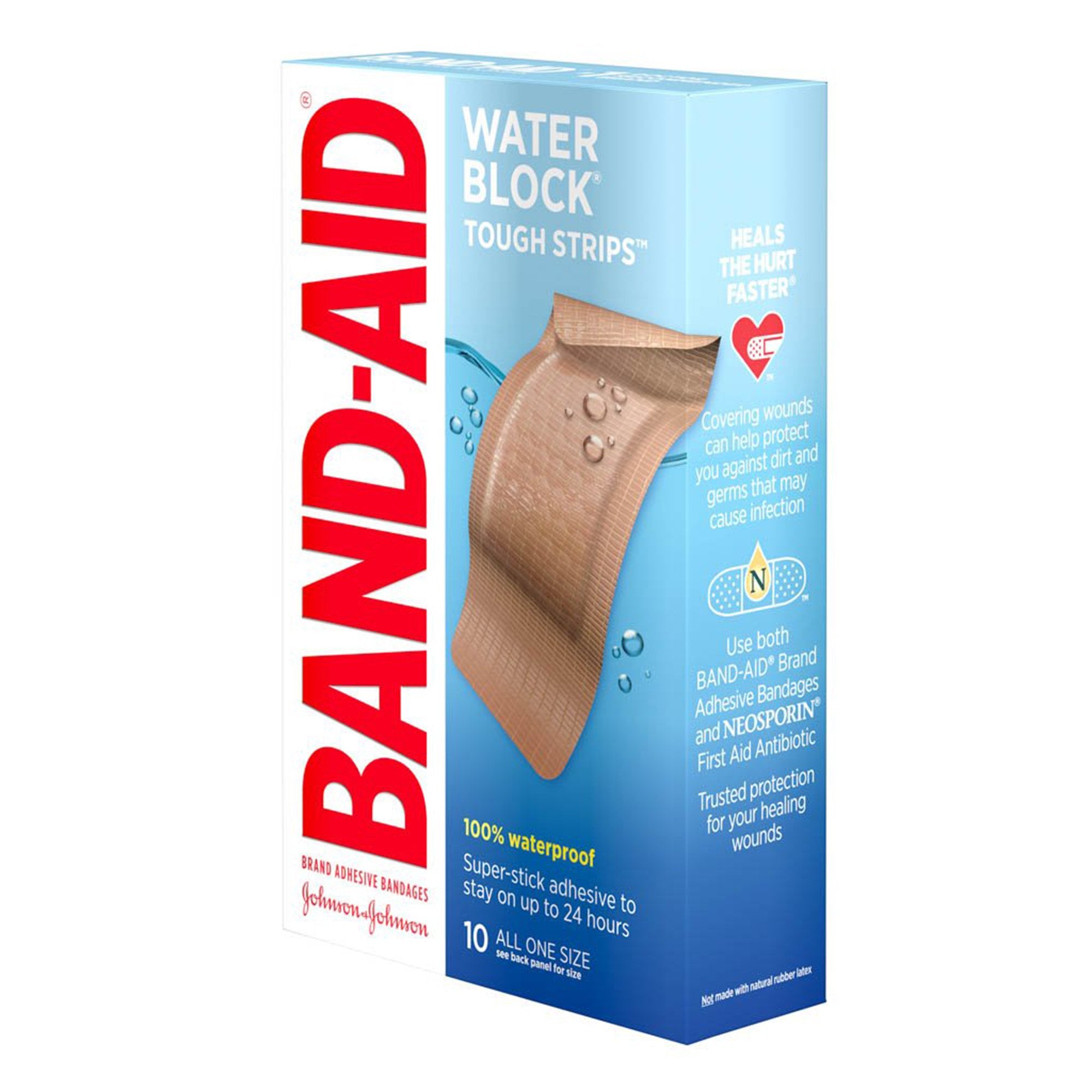 Waterproof Adhesive Strip Band-Aid® Water Block® Tough Strips™ XL Plastic Tan 1-3/4 X 4 Inch Sterile - image 2