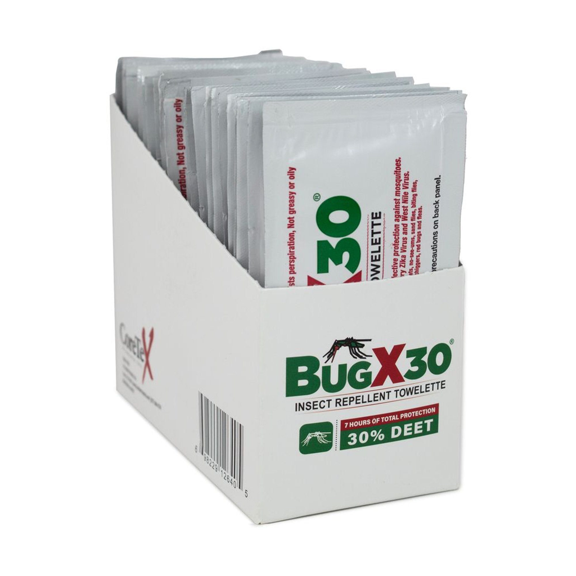 Insect Repellent DEET BugX® 30 Towelette Individual Packet