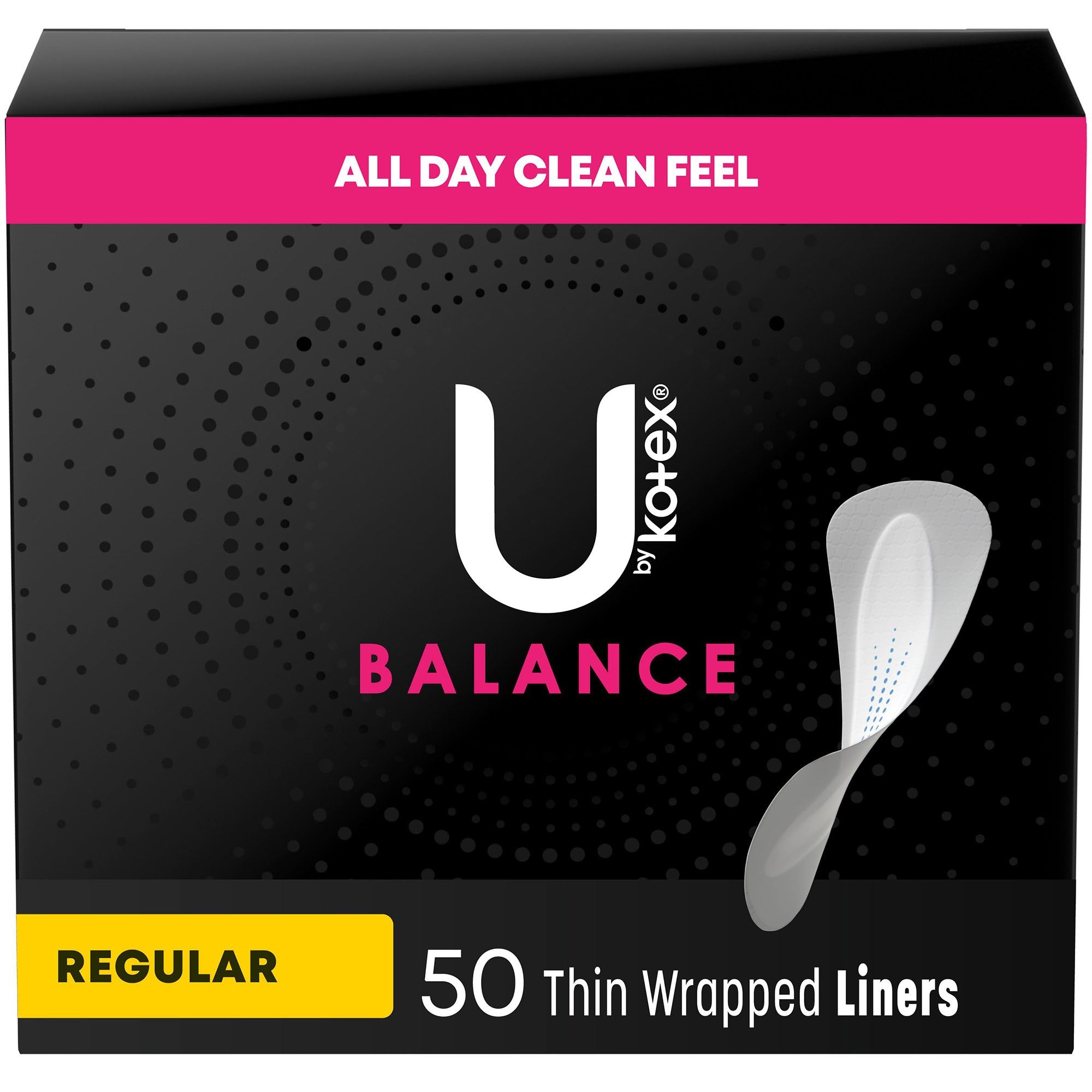 Panty Liner U by Kotex® Balance Thin Light Absorbency