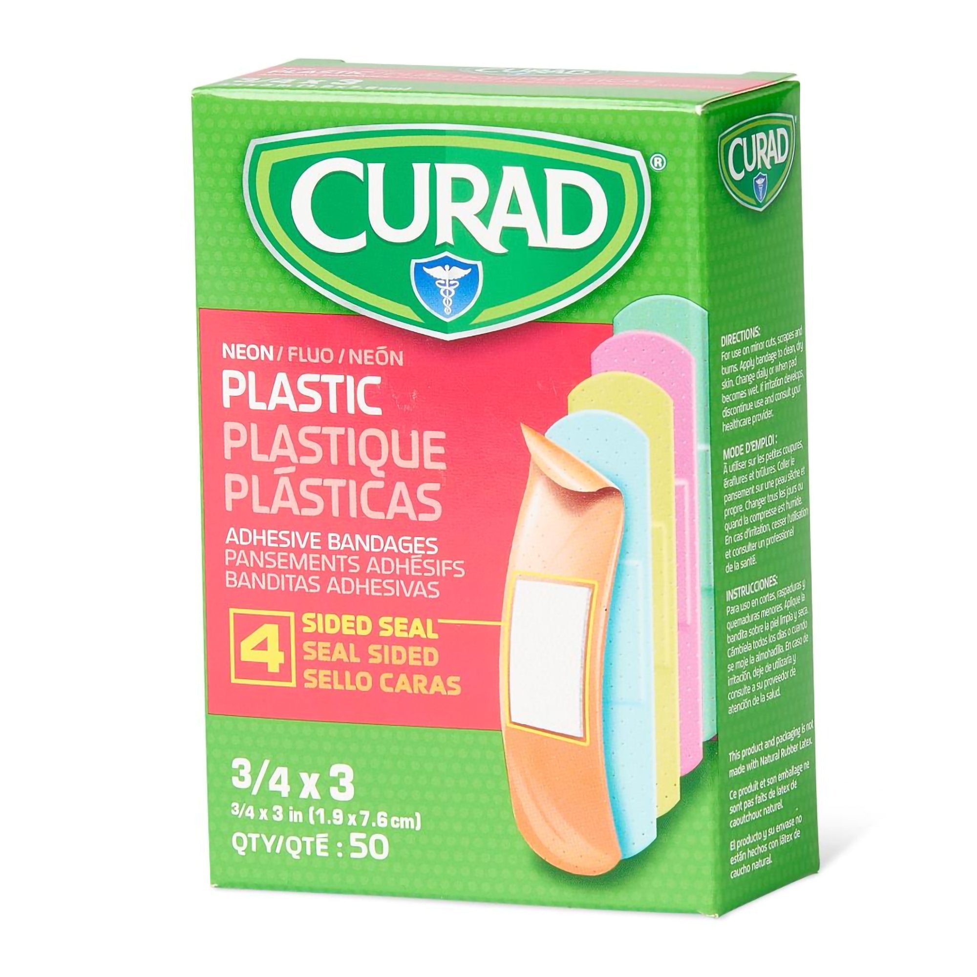 Adhesive Strip Curad® Plastic Neon 3/4 X 3 Inch Sterile - image 8
