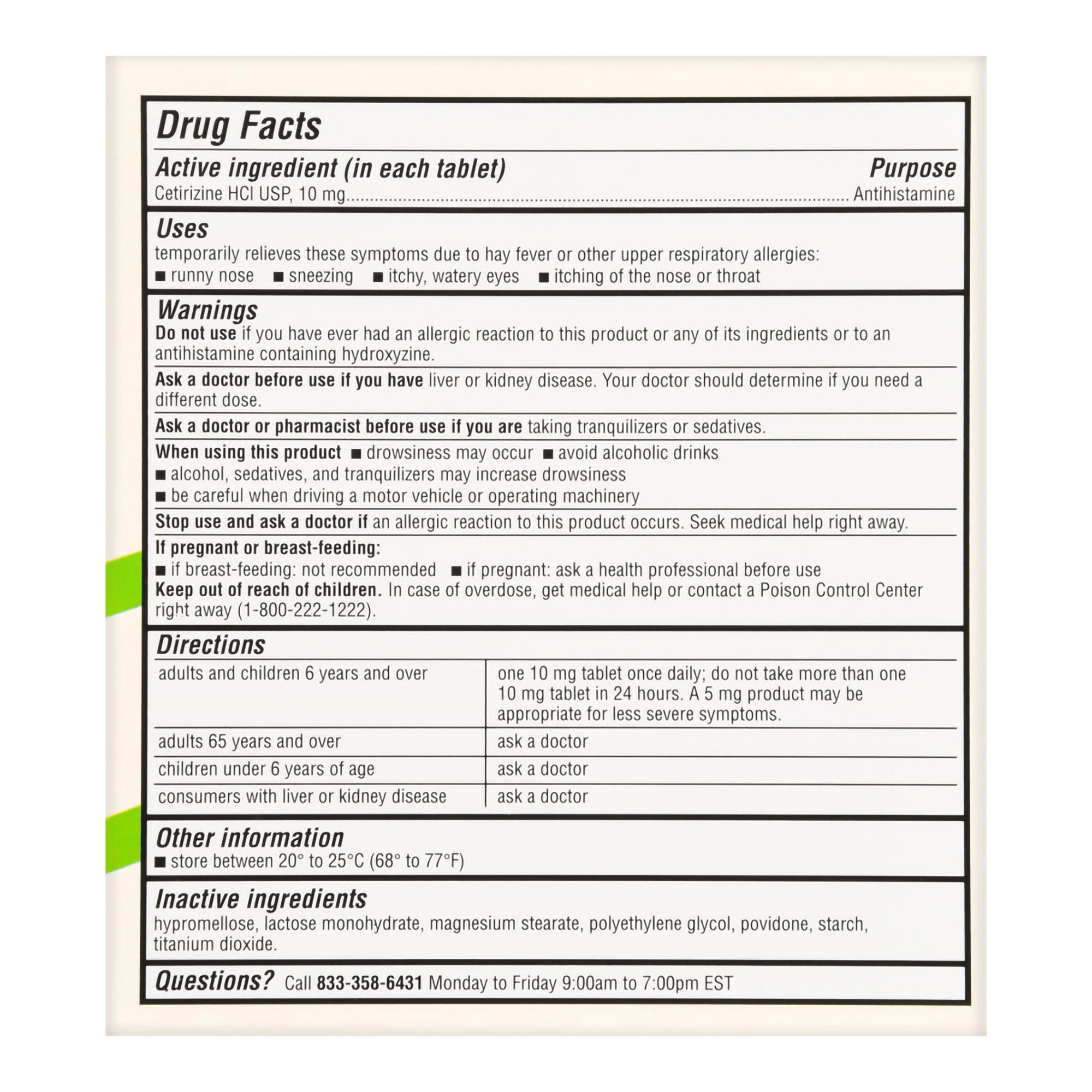 Allergy Relief Foster & Thrive™ 10 mg Strength Tablet 90 per Box - image 2