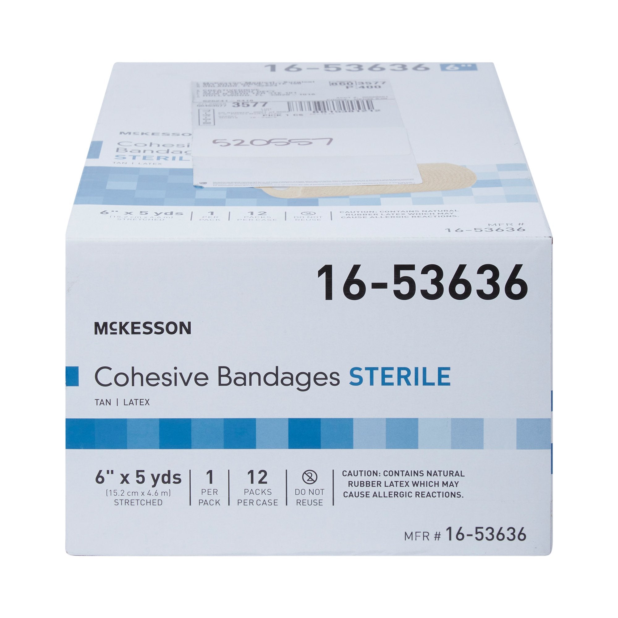 Cohesive Bandage McKesson 6 Inch X 5 Yard Self-Adherent Closure Tan Sterile Standard Compression - image 2