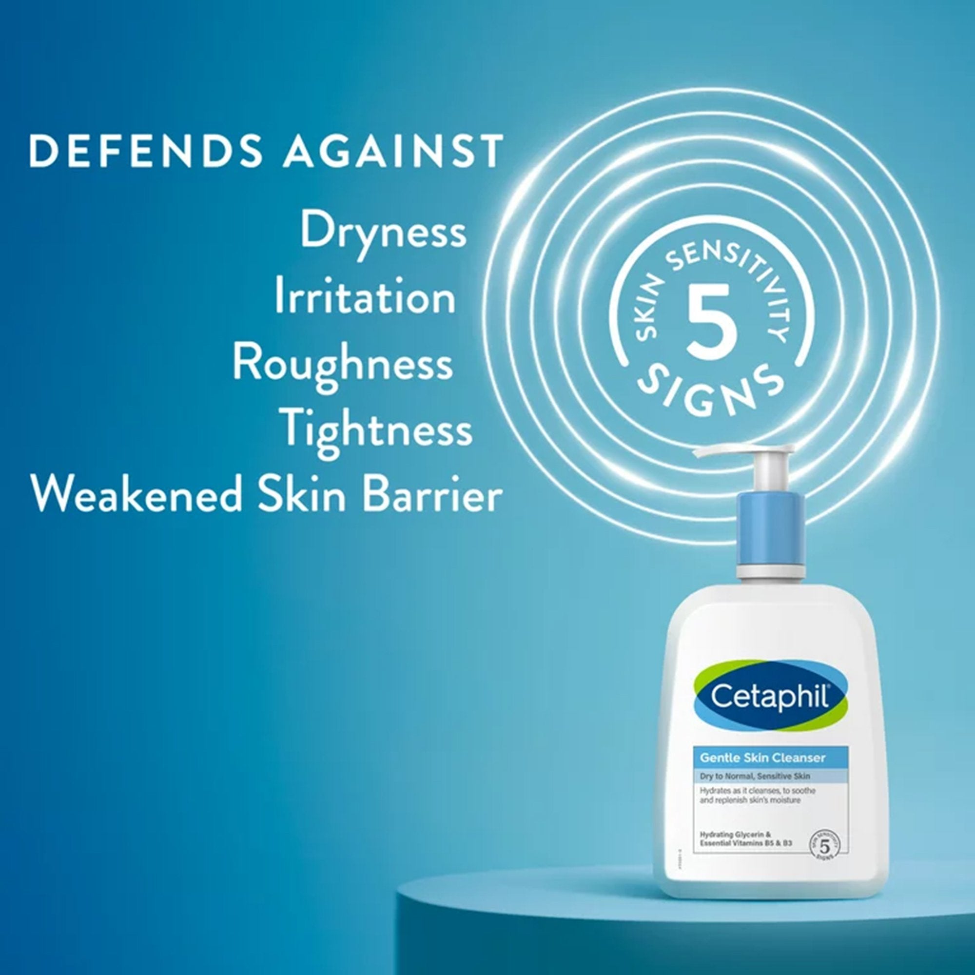 Facial Cleanser Cetaphil® Gentle Skin Cleanser Lotion 8 oz. Pump Bottle Unscented - image 5