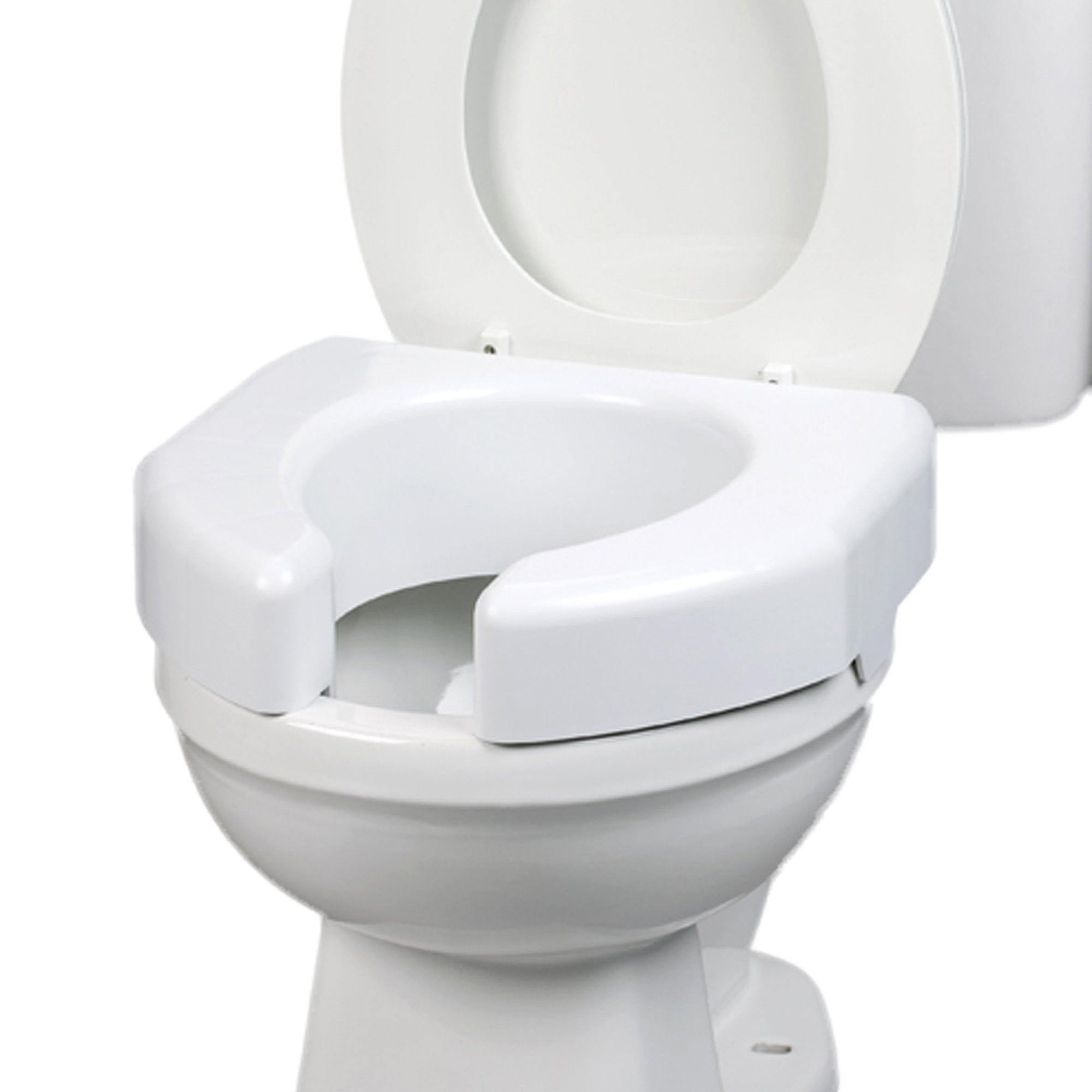 Raised Toilet Seat Ableware Basic 3 Inch Height Standard Round 350 lbs. Weight Capacity - image 3