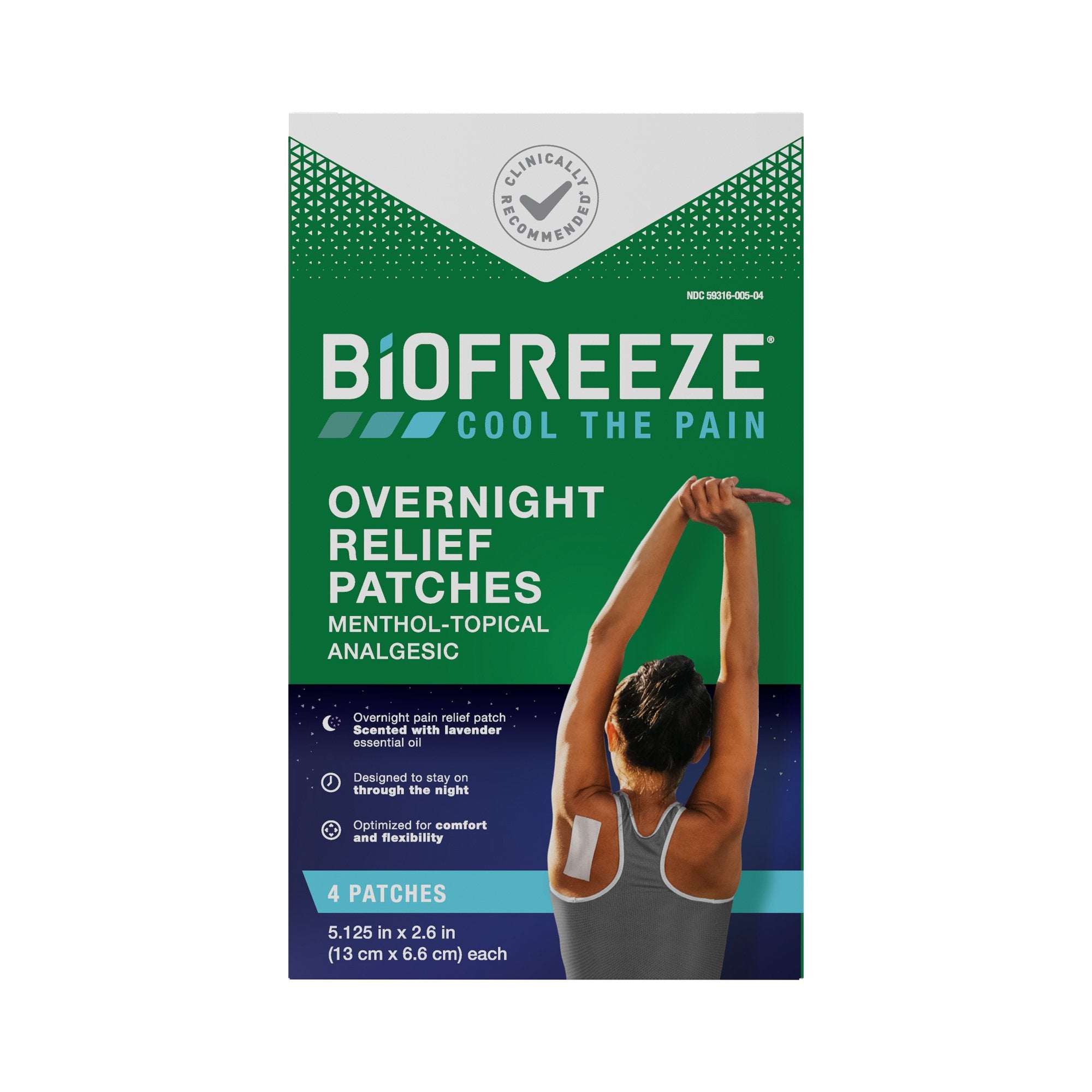 Biofreeze® Overnight Relief Menthol-Topical Analgesic Patches