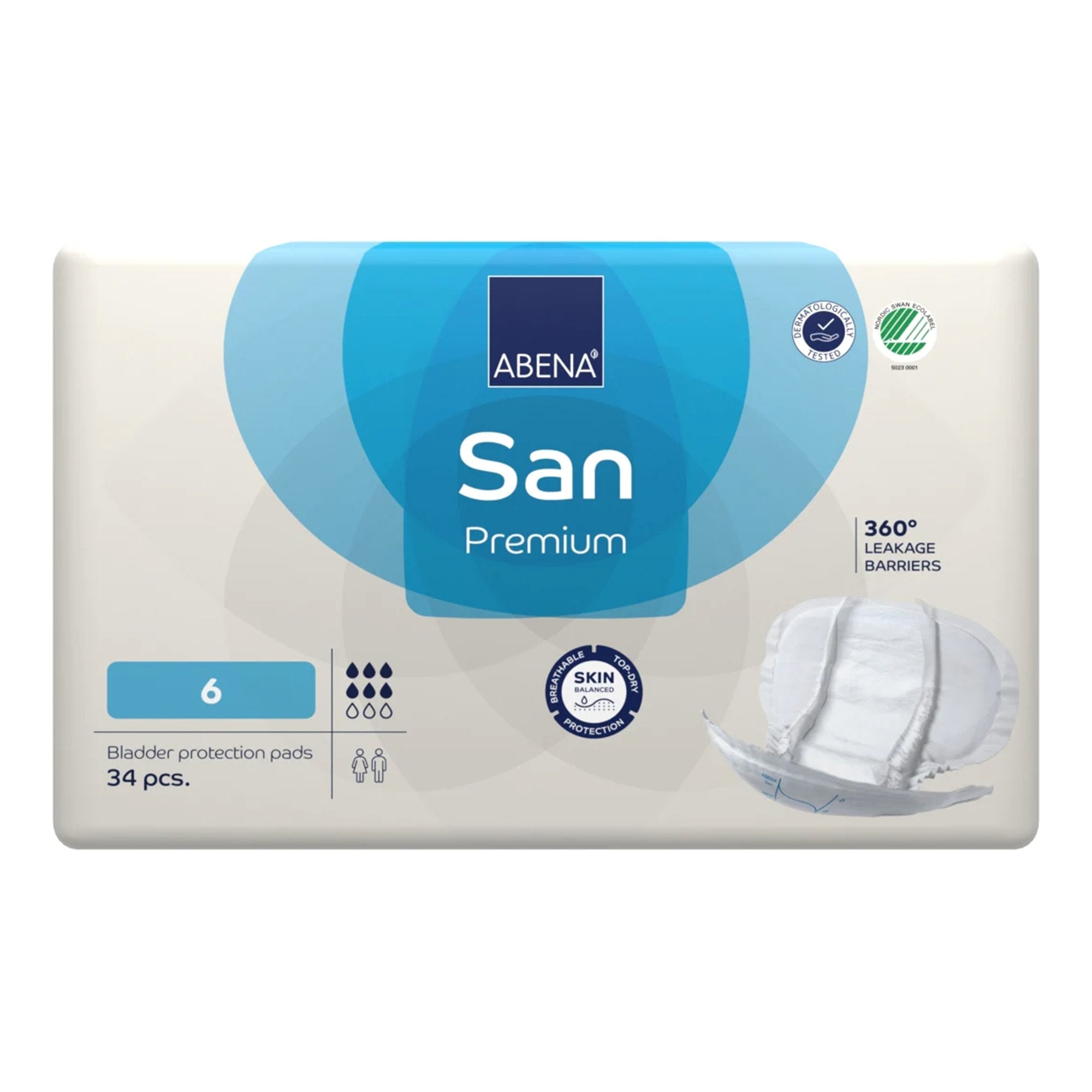 Incontinence Liner Abena® San Premium 11.8 X 24.8 Inch Moderate Absorbency Fluff / Polymer Core Size 6 - image 3