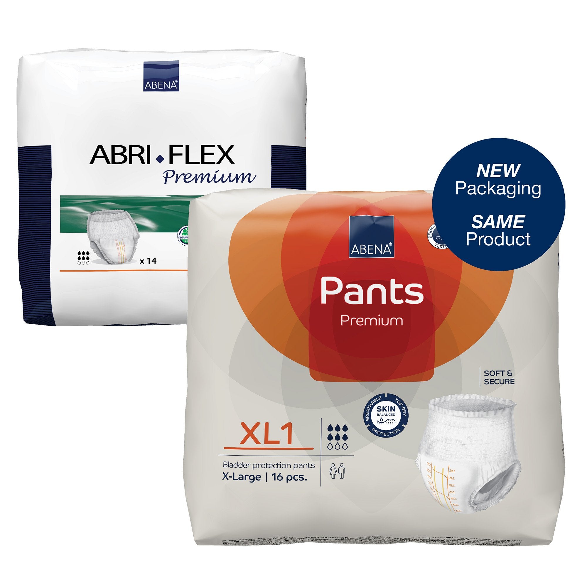 Absorbent Underwear Abena® Premium Pants XL1 Pull On with Tear Away Seams Adult X-Large Unisex Disposable Heavy Absorbency - image 2