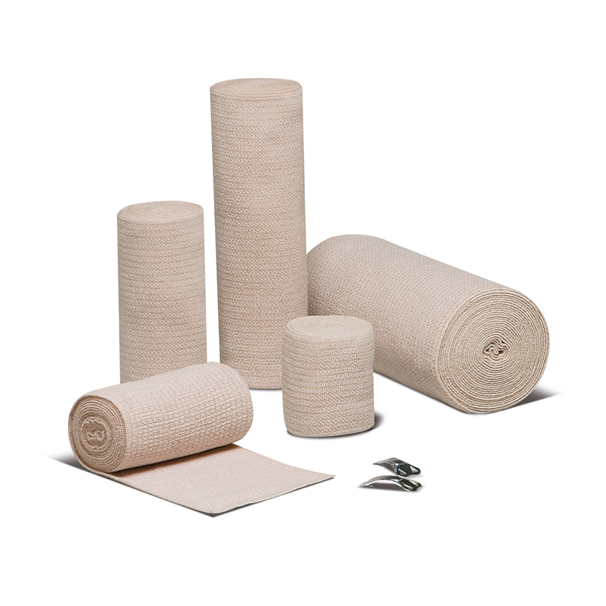 Elastic Bandage REB® 4 Inch X 10 Yard Double Length Clip Detached Closure Tan NonSterile Standard Compression - image 2