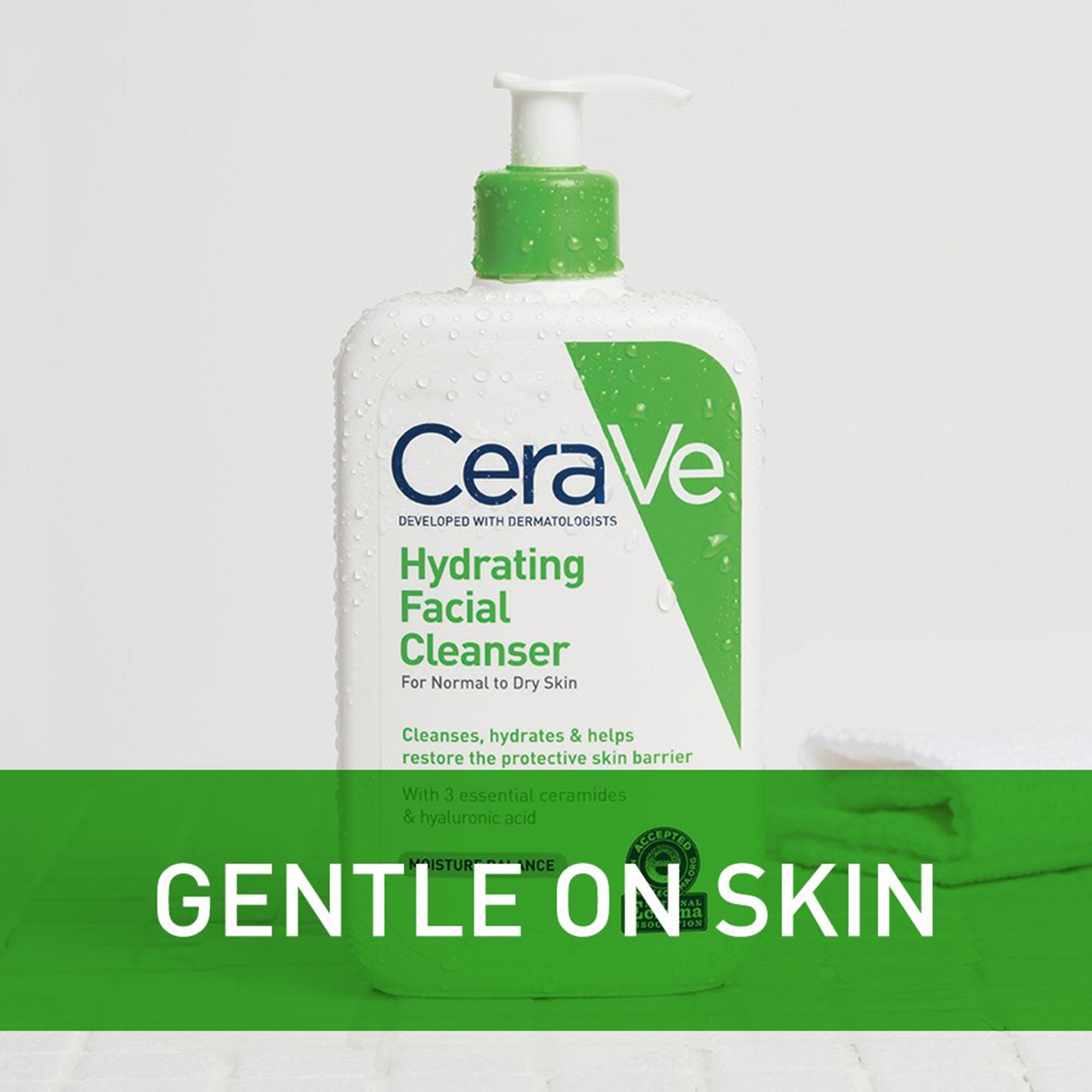 Facial Cleanser CeraVe® Foaming Foaming 16 oz. Pump Bottle Unscented - image 8