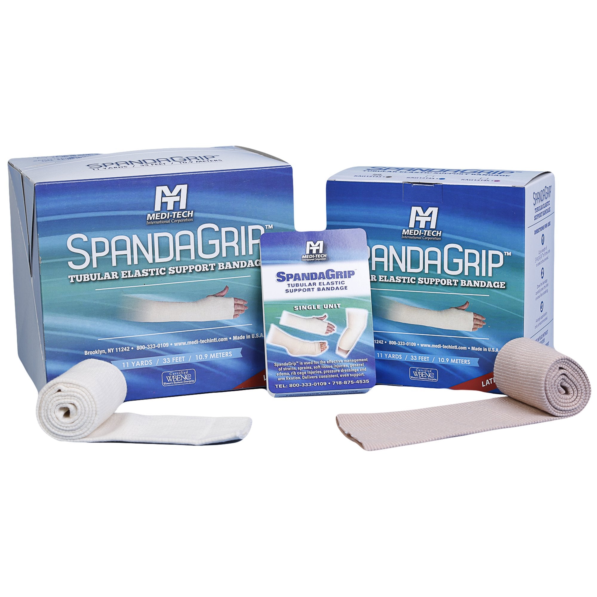Elastic Tubular Support Bandage SpandaGrip™ 2-3/4 Inch X 11 Yard Medium Arm / Small Ankle Pull On Natural NonSterile Size C Standard Compression
