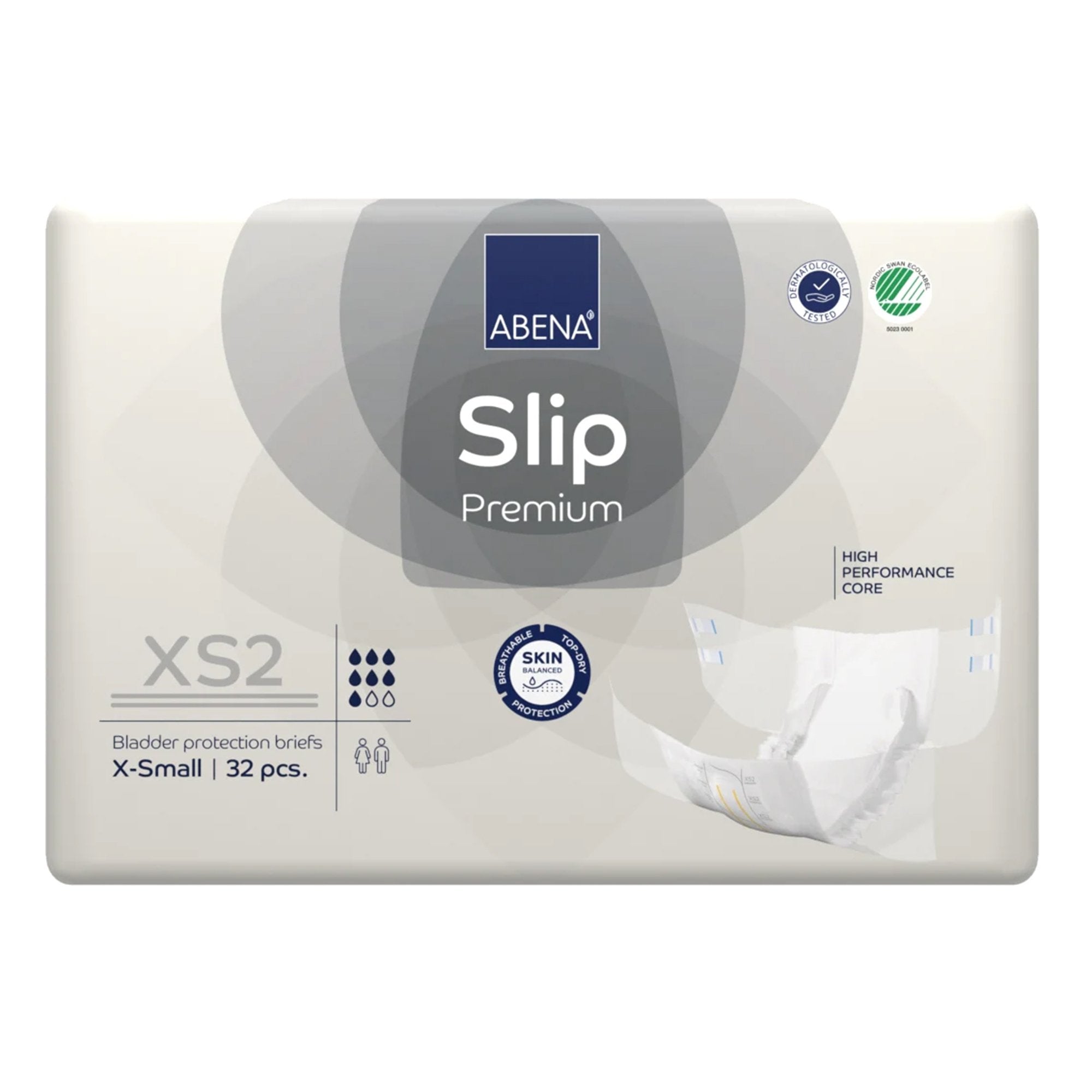 Incontinence Brief Abena® Slip Premium XS2 Adult X-Small Unisex Disposable Heavy Absorbency - image 4