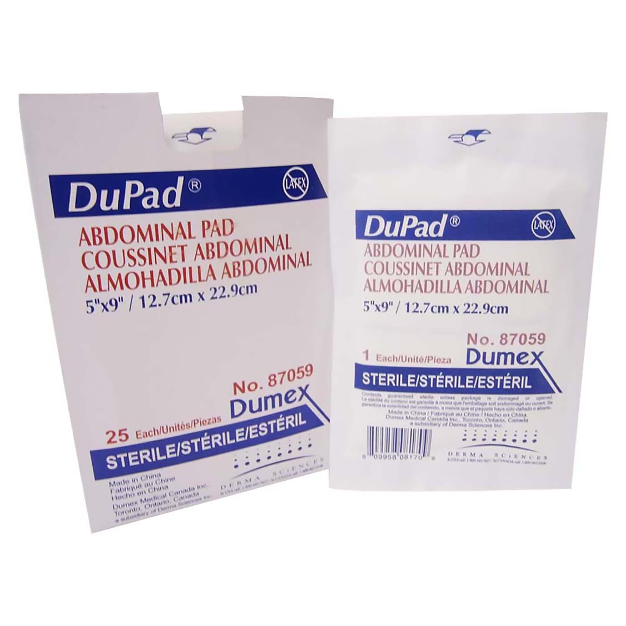 DuPad® Sterile Abdominal Pad, 5 x 9 Inch (25 Units)