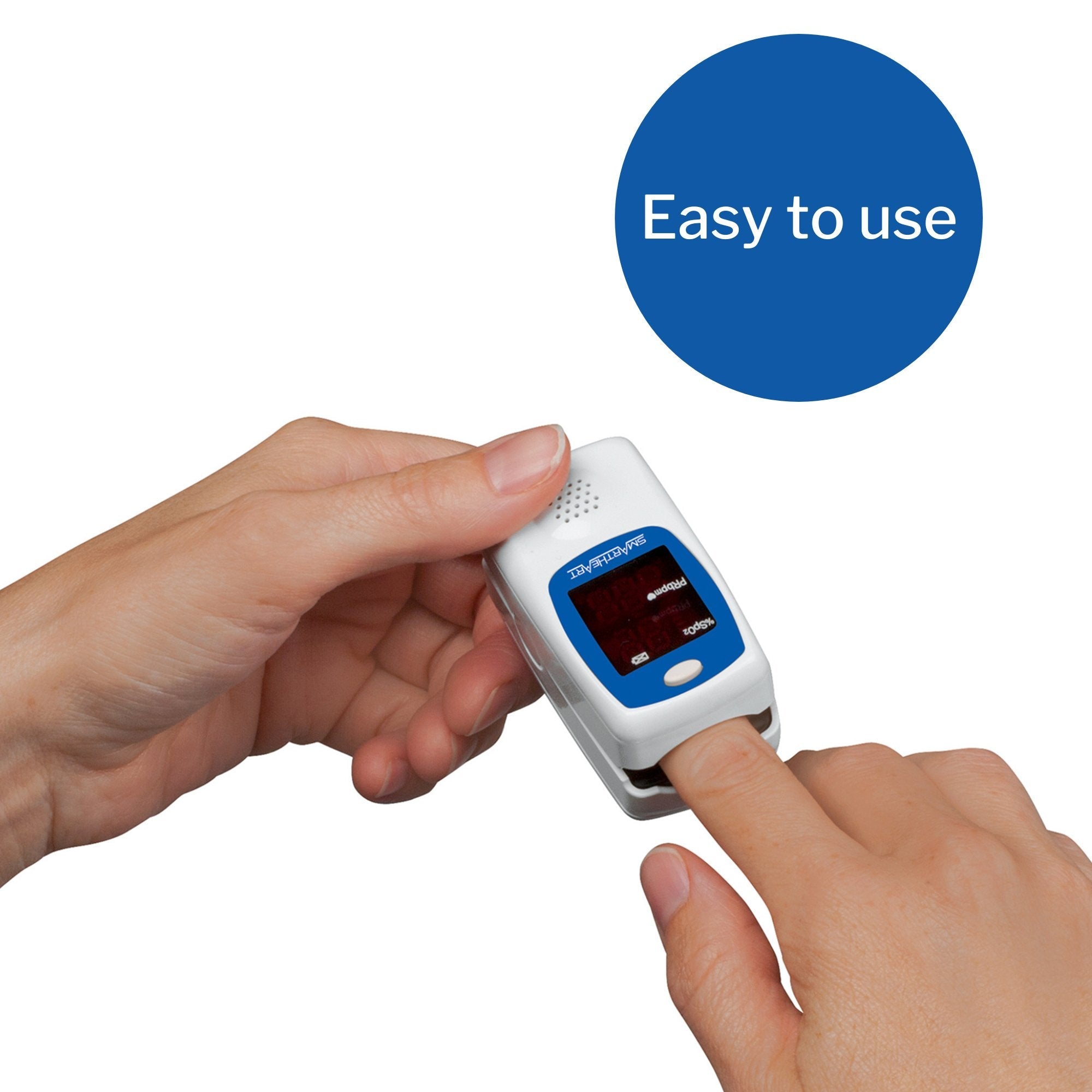 SmartHeart Fingertip Pulse Oximeter, Talking Blood Oxygen Saturation Monitor (24 Units)