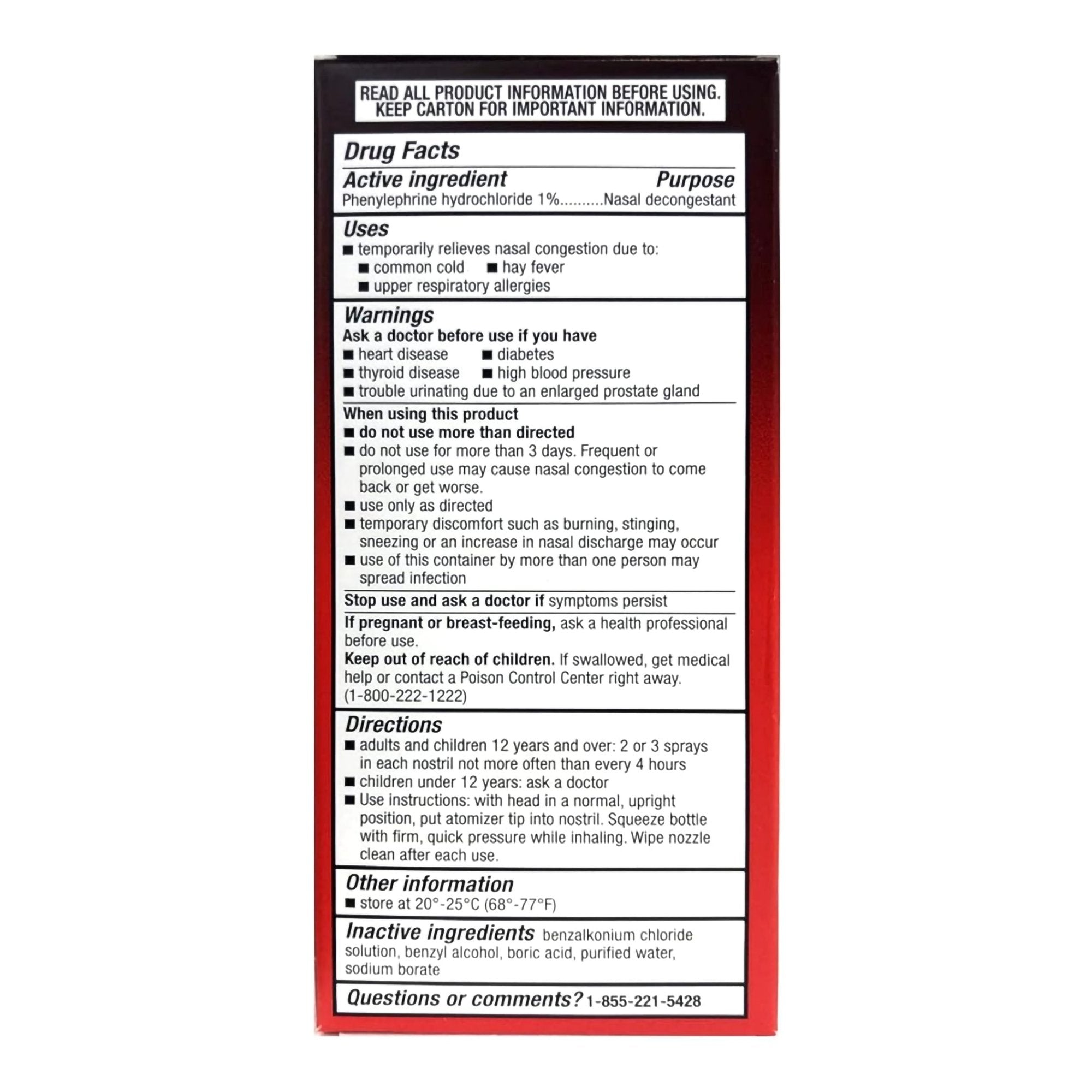 Sinus Relief 4 Way® 1% Strength Nasal Spray 1 oz. - image 2