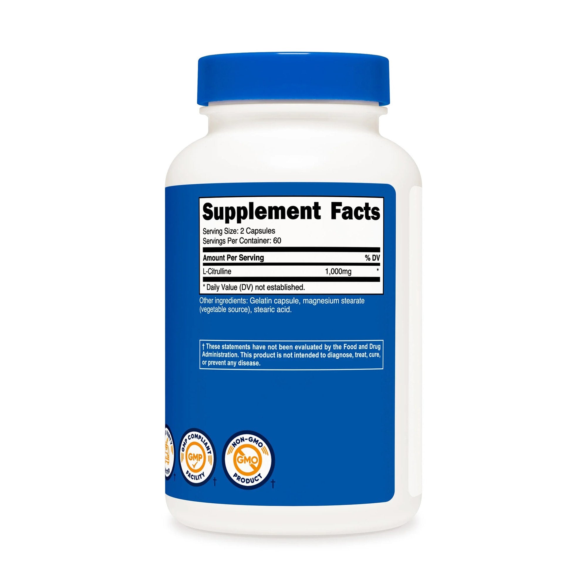 Dietary Supplement nutricost® L-Citrulline 1,500 mg Strength Capsule 120 Per Bottle - image 3