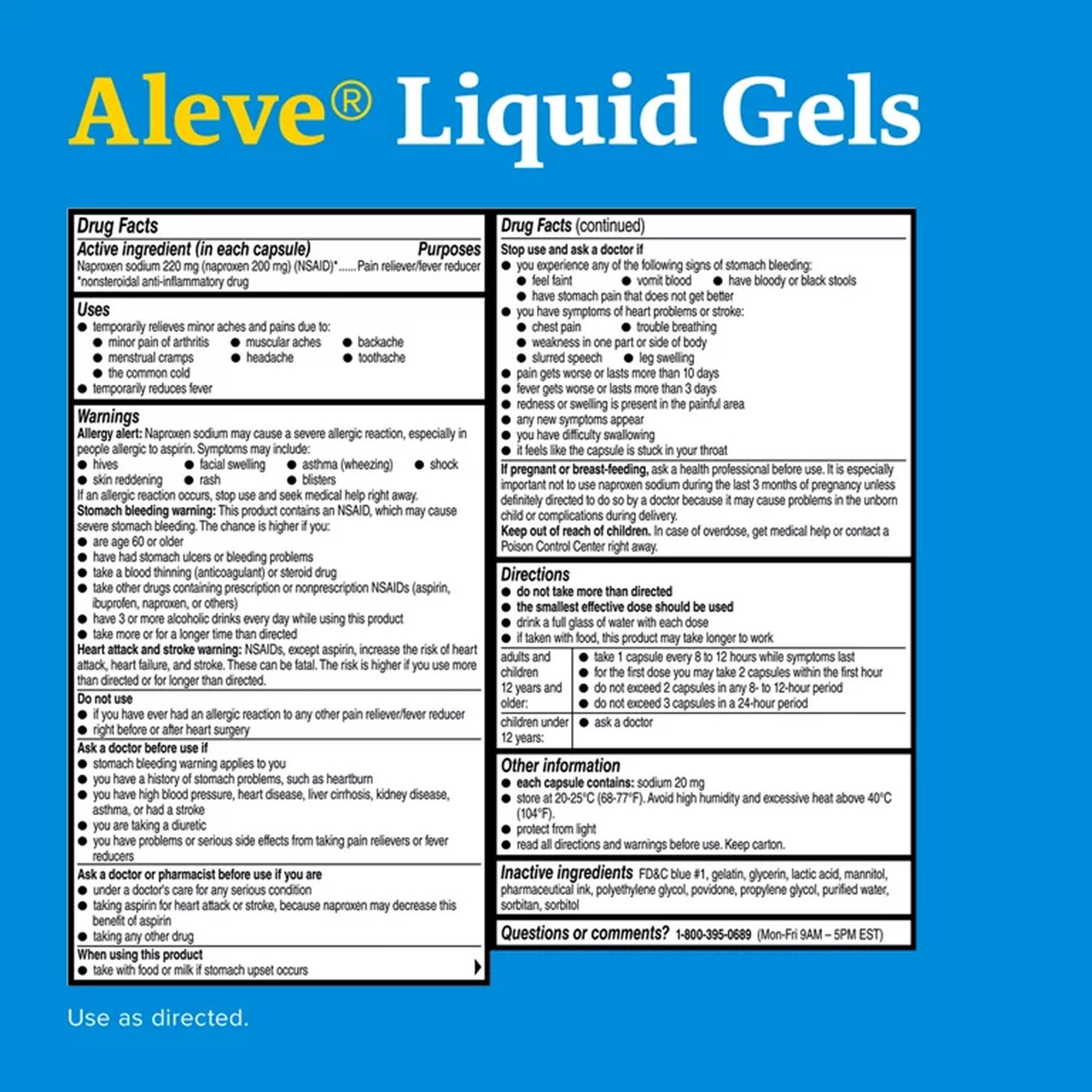 Aleve Liquid Gel Capsules (1 Unit)