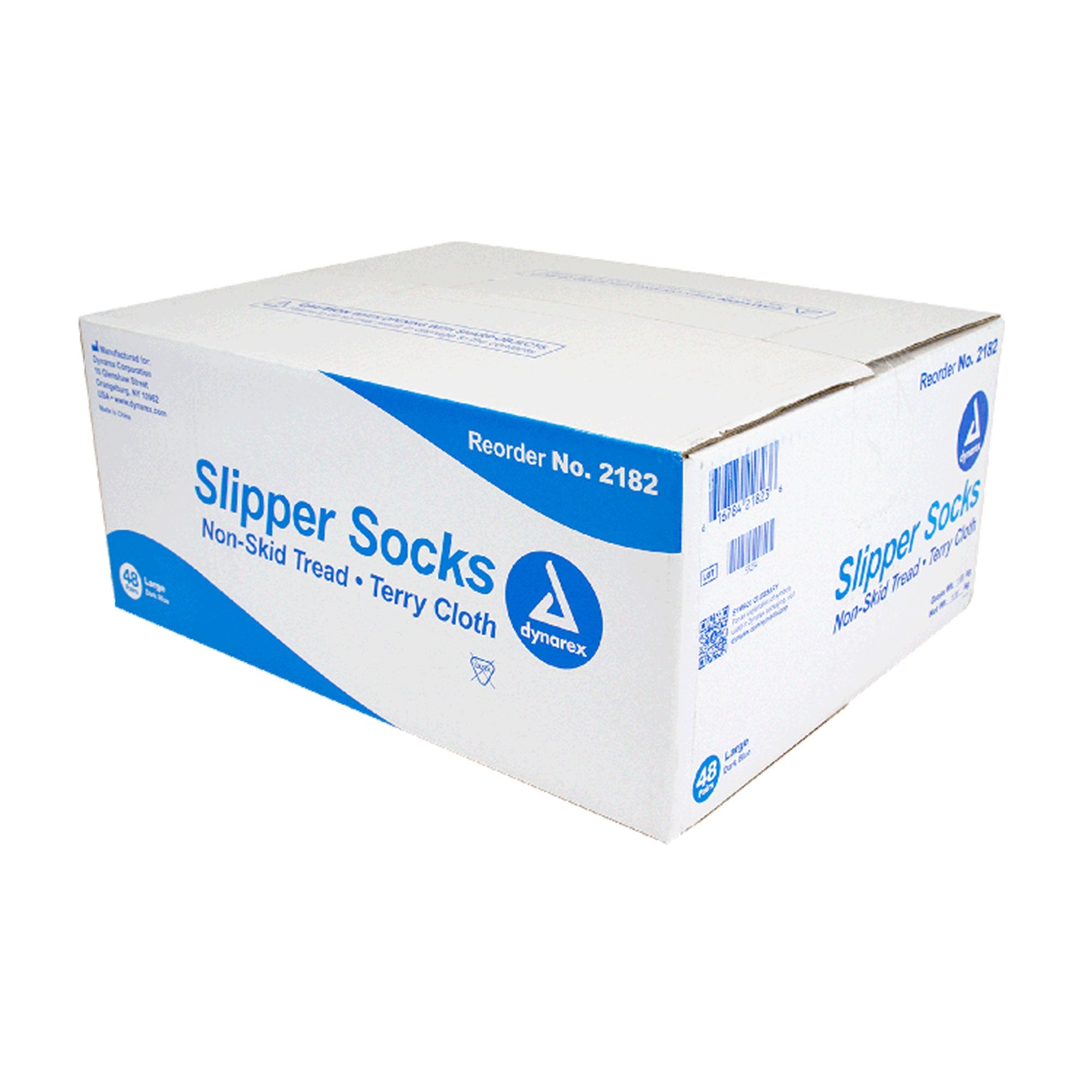 Slipper Socks Dynarex Unisex Adult Large Single Tread Single Patient Use Blue - image 5