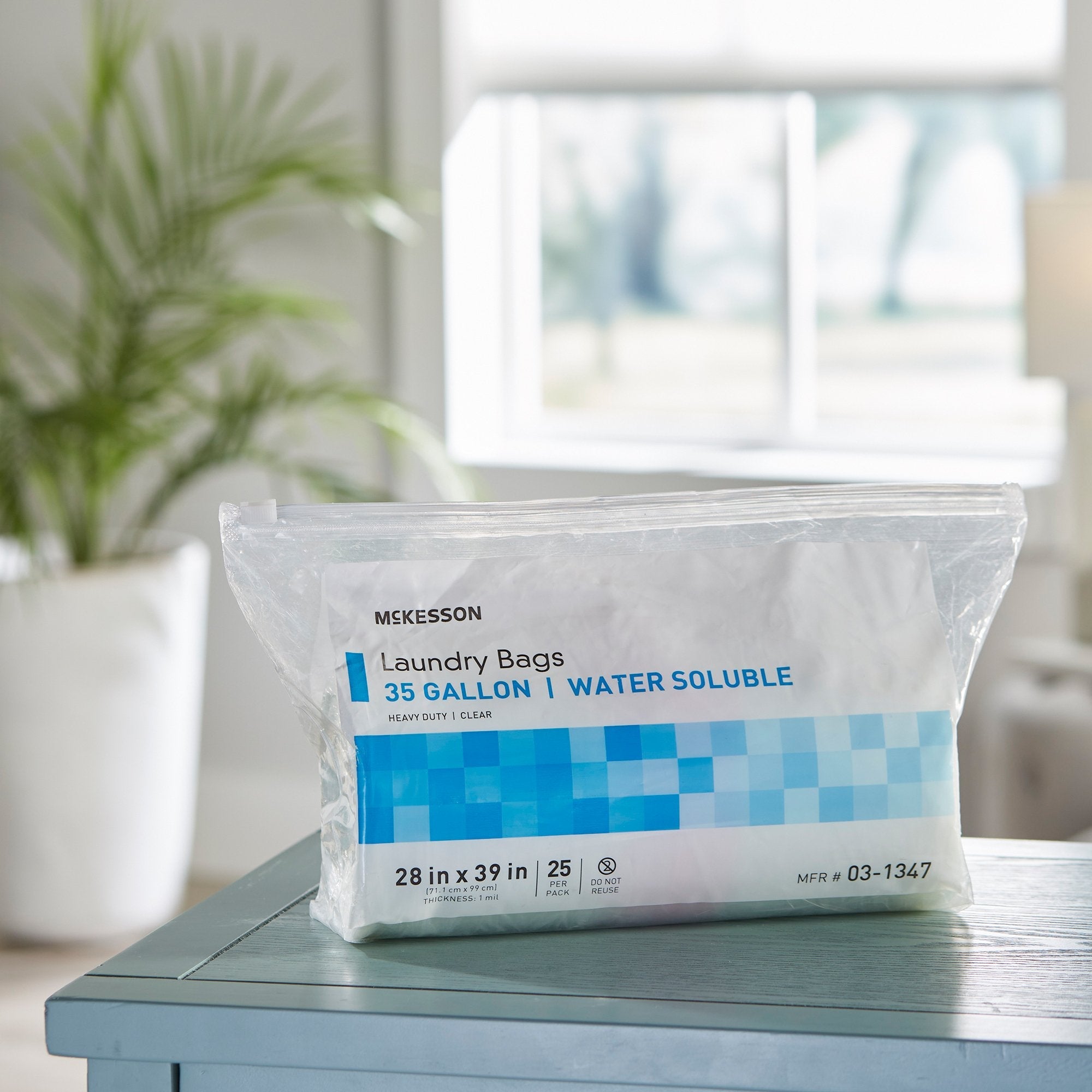 McKesson Water Soluble Laundry Bag, 30-35 gal Capacity (100 Units)