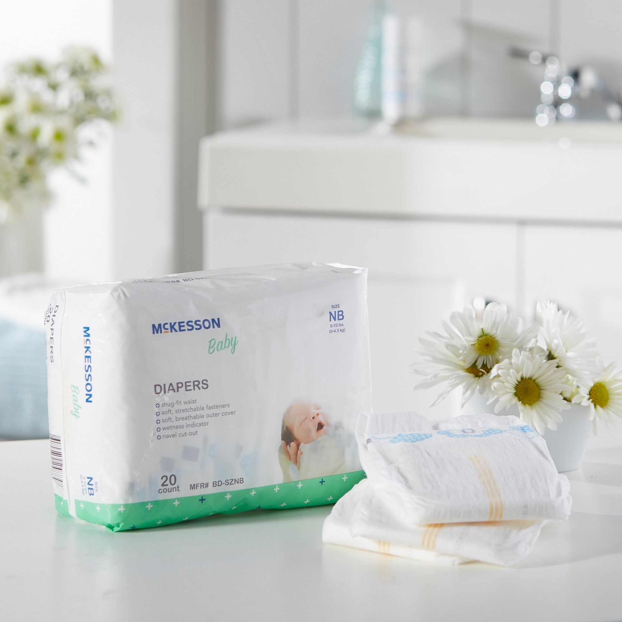 McKesson Baby Diapers, Newborn (20 Units)
